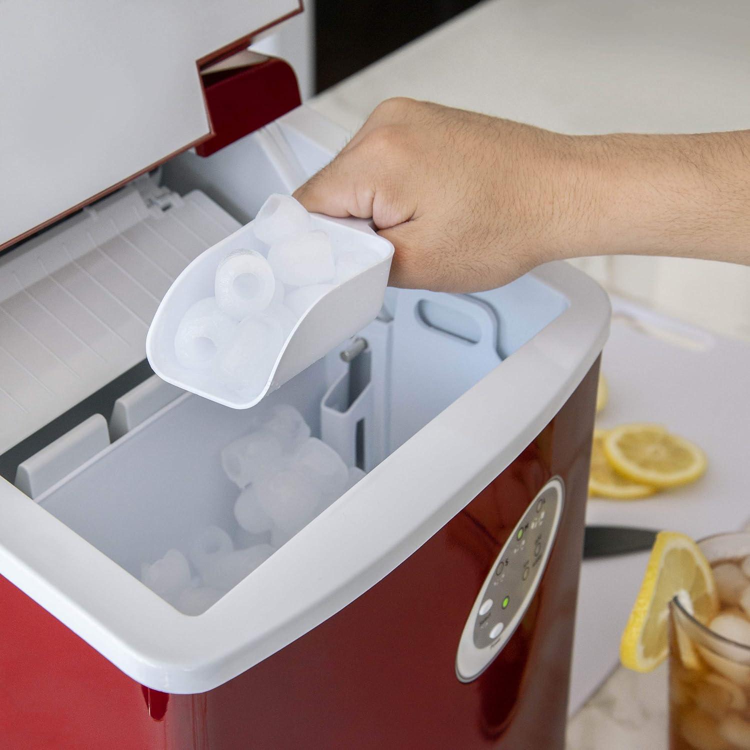 image:imageNewair Bullet Ice Machine 28 lbsDay Countertop Ice Maker BPA Free Portable Ice Maker Machine 3 Size Ice Cube Maker Ideal for Home Office Kitchen or Bar Red
