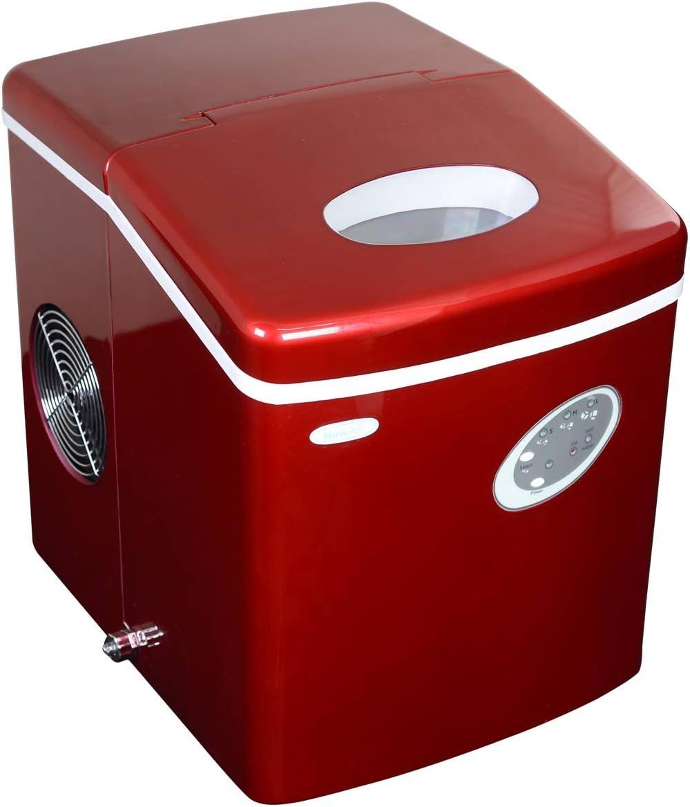 image:imageNewair Bullet Ice Machine 28 lbsDay Countertop Ice Maker BPA Free Portable Ice Maker Machine 3 Size Ice Cube Maker Ideal for Home Office Kitchen or Bar Red