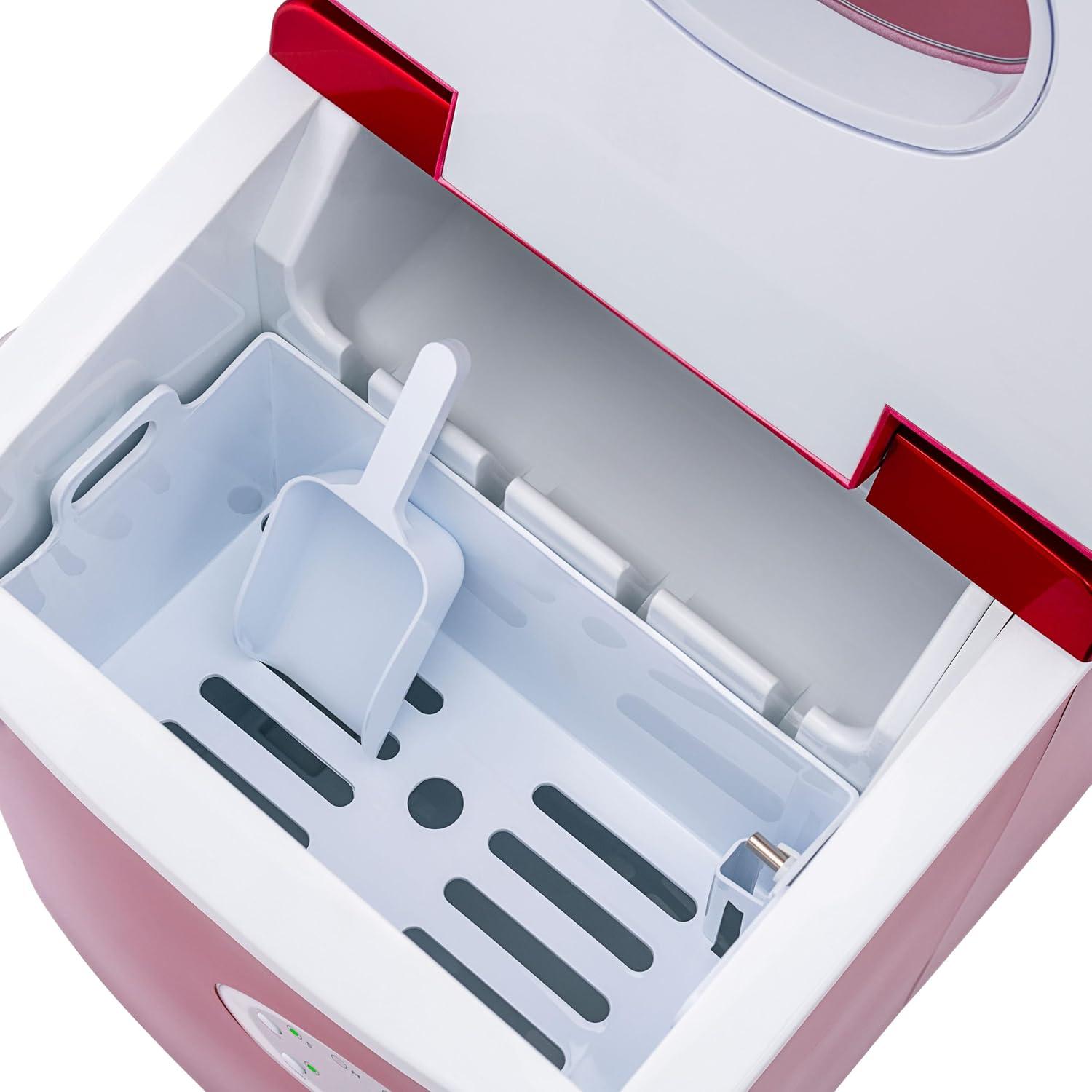 image:imageNewair Bullet Ice Machine 28 lbsDay Countertop Ice Maker BPA Free Portable Ice Maker Machine 3 Size Ice Cube Maker Ideal for Home Office Kitchen or Bar Red