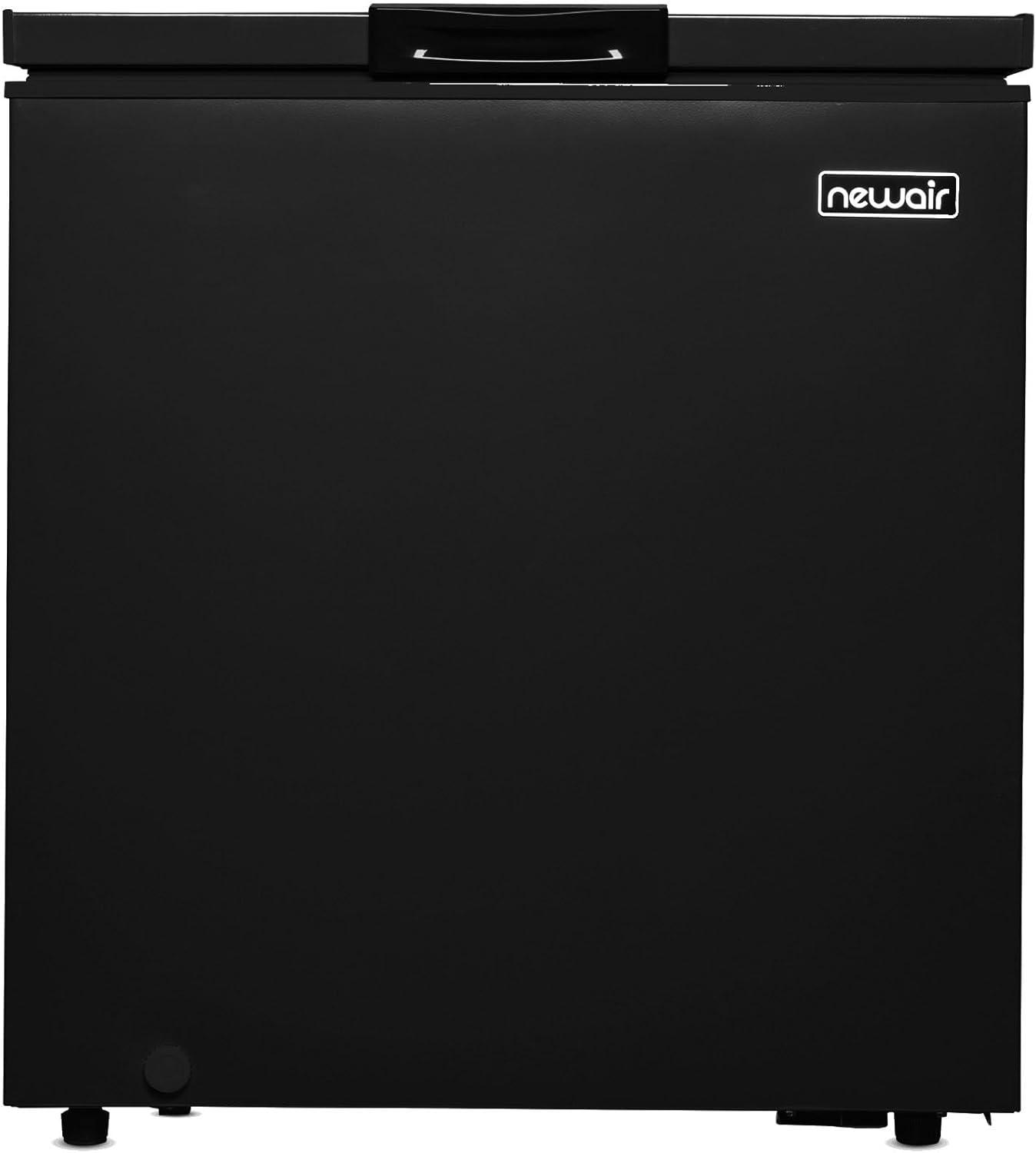 image:imageNewair Mini Deep Freezer Chest 5 Cu Ft GarageReady Chest Freezer with Digital Temperature Control Fast Freeze Mode and LED Light Black BlackBlack