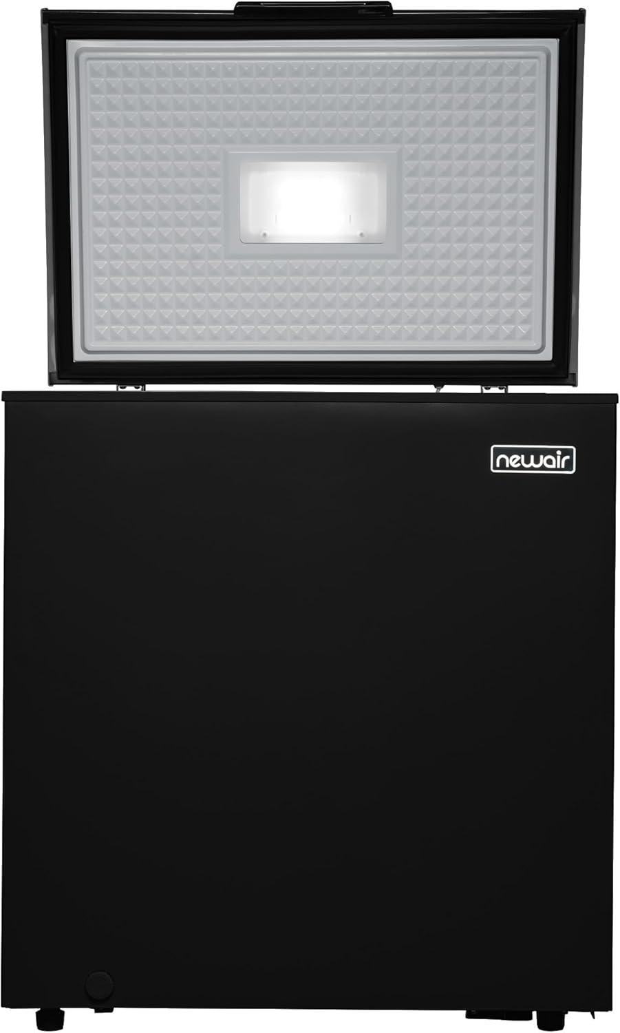 image:imageNewair Mini Deep Freezer Chest 5 Cu Ft GarageReady Chest Freezer with Digital Temperature Control Fast Freeze Mode and LED Light Black BlackBlack