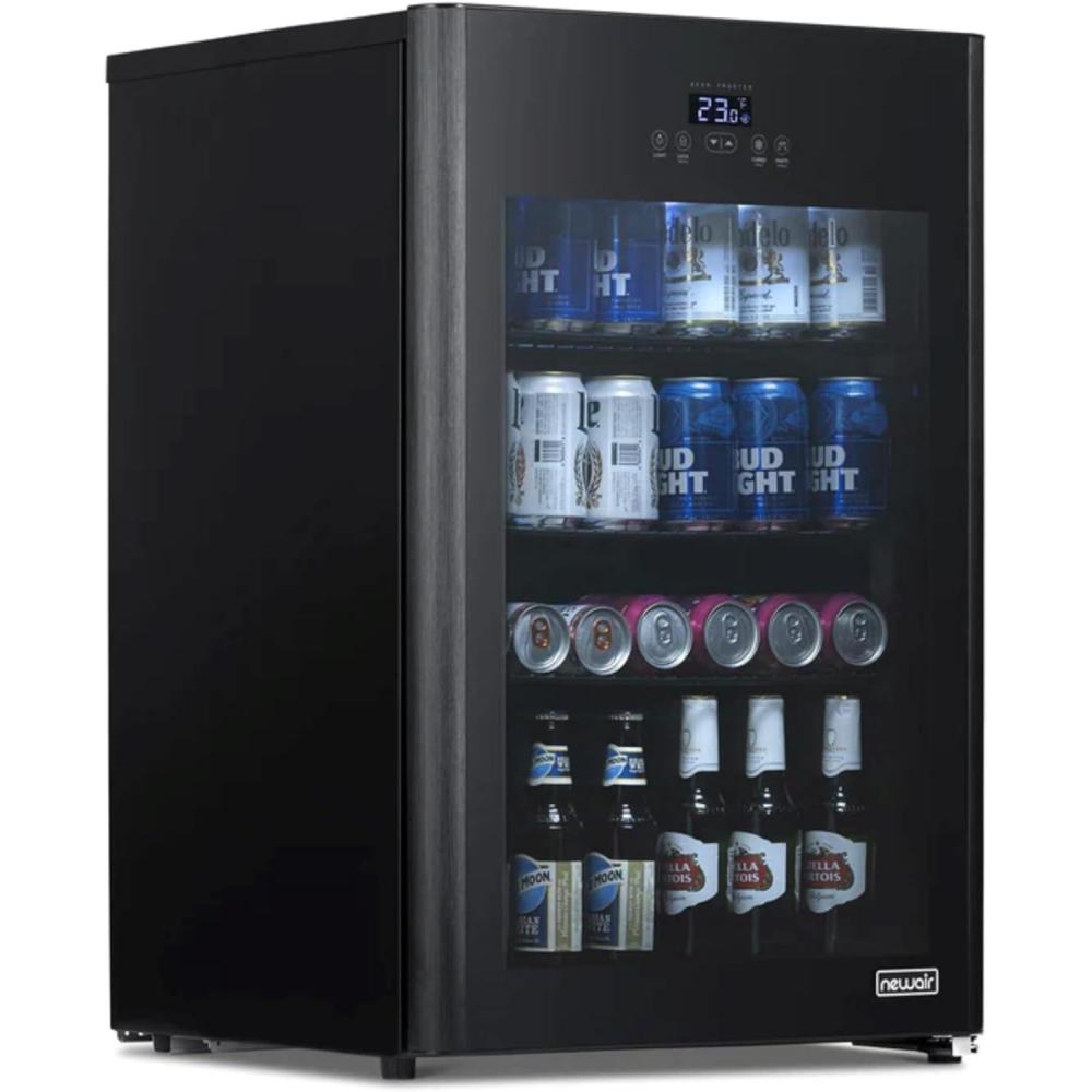 image:imageNewAir 125Can Beer Froster UltraCold Mini Fridge for Bedroom Gaming or Office 23F Beverage Cooler with Turbo amp Party Mode Black125 cans