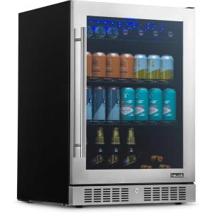 image:imageNewAir 125Can Beer Froster  UltraCold Mini Fridge for Bedroom Gaming or Office  23F Beverage Cooler with Turbo amp Party Mode  Black224 cans