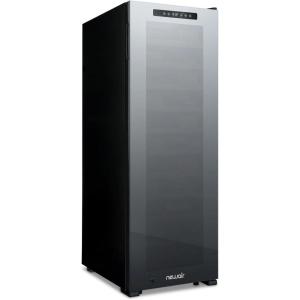 image:imageNewAir 20 Wine Fridge for 51 Bottles  BuiltIn or Freestanding Wine Cooler Refrigerator with Glass Door  Mirrored DoublePane Design Compressor Cooling amp Adjustable Shelves  Black62 Bottle