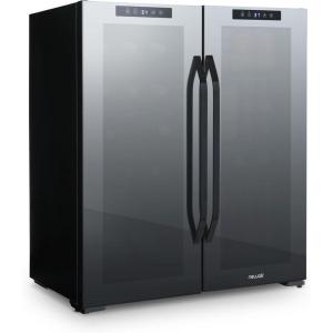 image:imageNewAir 20 Dual Zone Beverage Refrigerator amp Wine Cooler for 12 Bottles amp 39 Cans  Freestanding or BuiltIn Under Counter Mini Fridge for Beer Wine and Soda  Black18 Bottles  59 Cans
