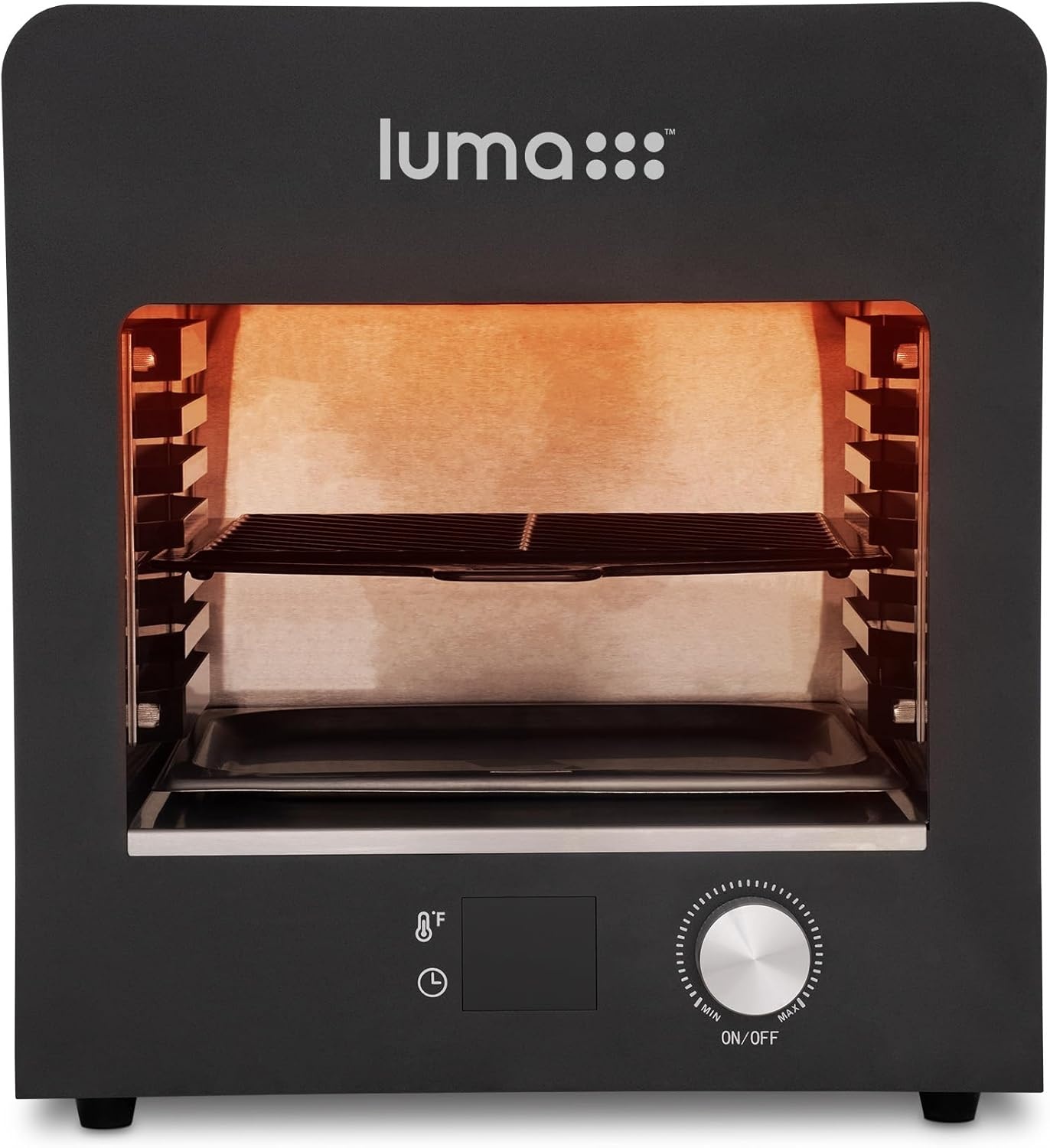 image:imageLuma by Newair Electric Grill for Steaks 1450F Infrared Indoor Smoker with CoolTouch Exterior Portable Countertop BBQ Grill for Kitchen or Patio