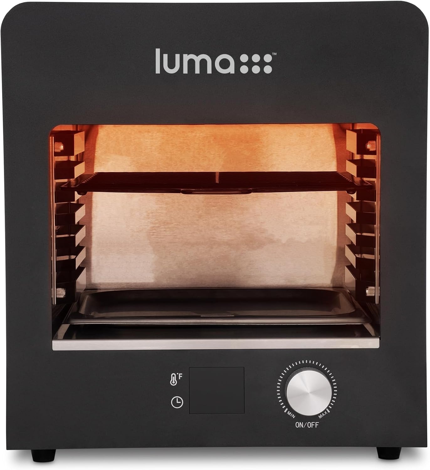 image:imageLuma by Newair Electric Grill for Steaks 1450F Infrared Indoor Smoker with CoolTouch Exterior Portable Countertop BBQ Grill for Kitchen or Patio