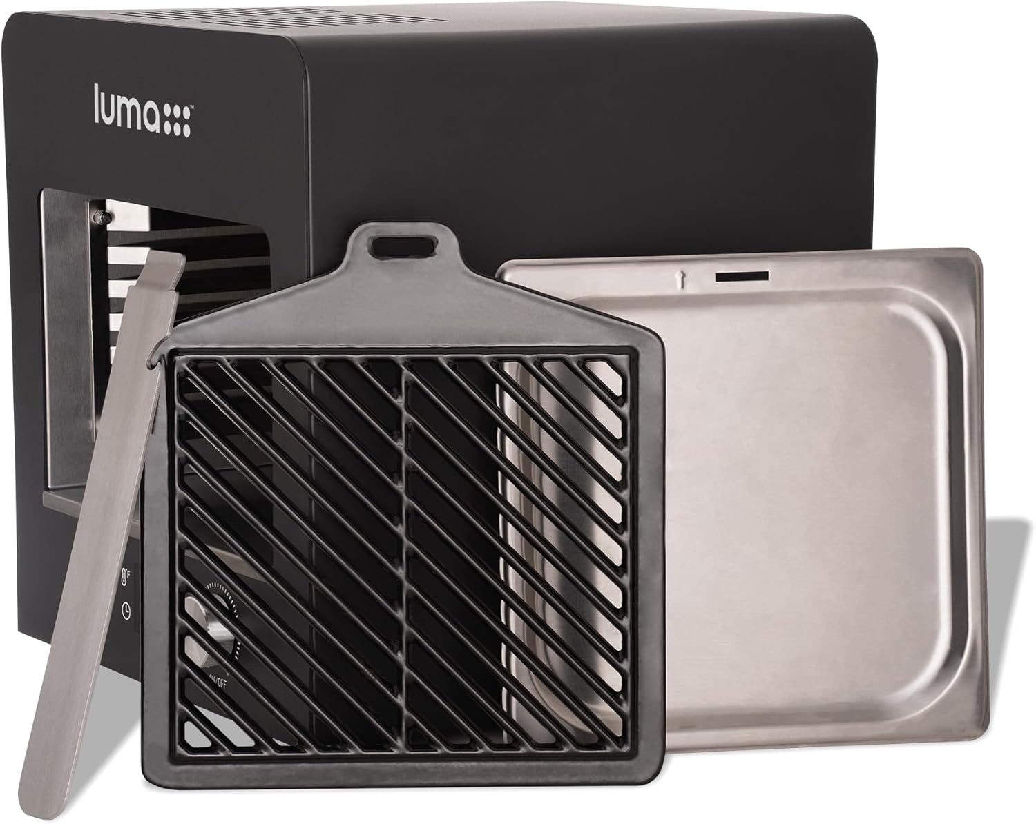 image:imageLuma by Newair Electric Grill for Steaks 1450F Infrared Indoor Smoker with CoolTouch Exterior Portable Countertop BBQ Grill for Kitchen or Patio