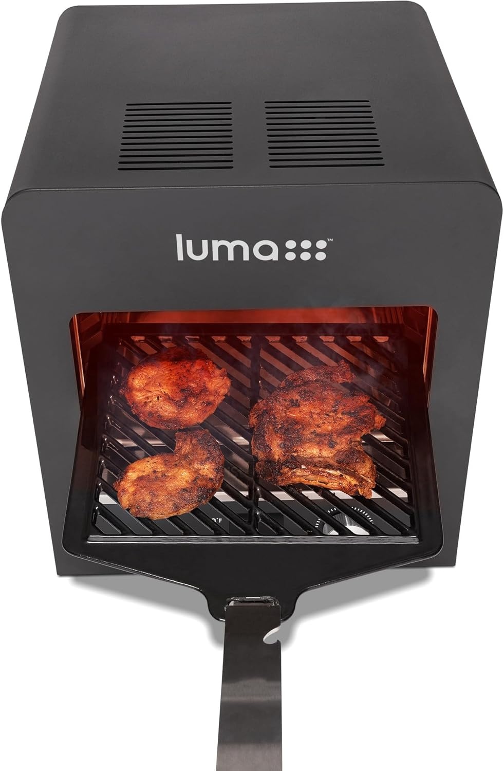 image:imageLuma by Newair Electric Grill for Steaks 1450F Infrared Indoor Smoker with CoolTouch Exterior Portable Countertop BBQ Grill for Kitchen or Patio