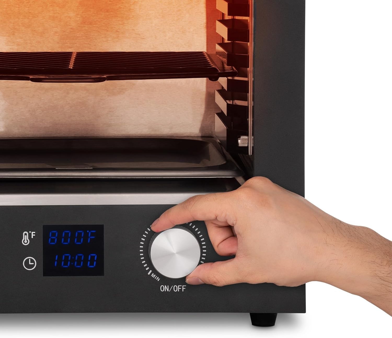 image:imageLuma by Newair Electric Grill for Steaks 1450F Infrared Indoor Smoker with CoolTouch Exterior Portable Countertop BBQ Grill for Kitchen or Patio