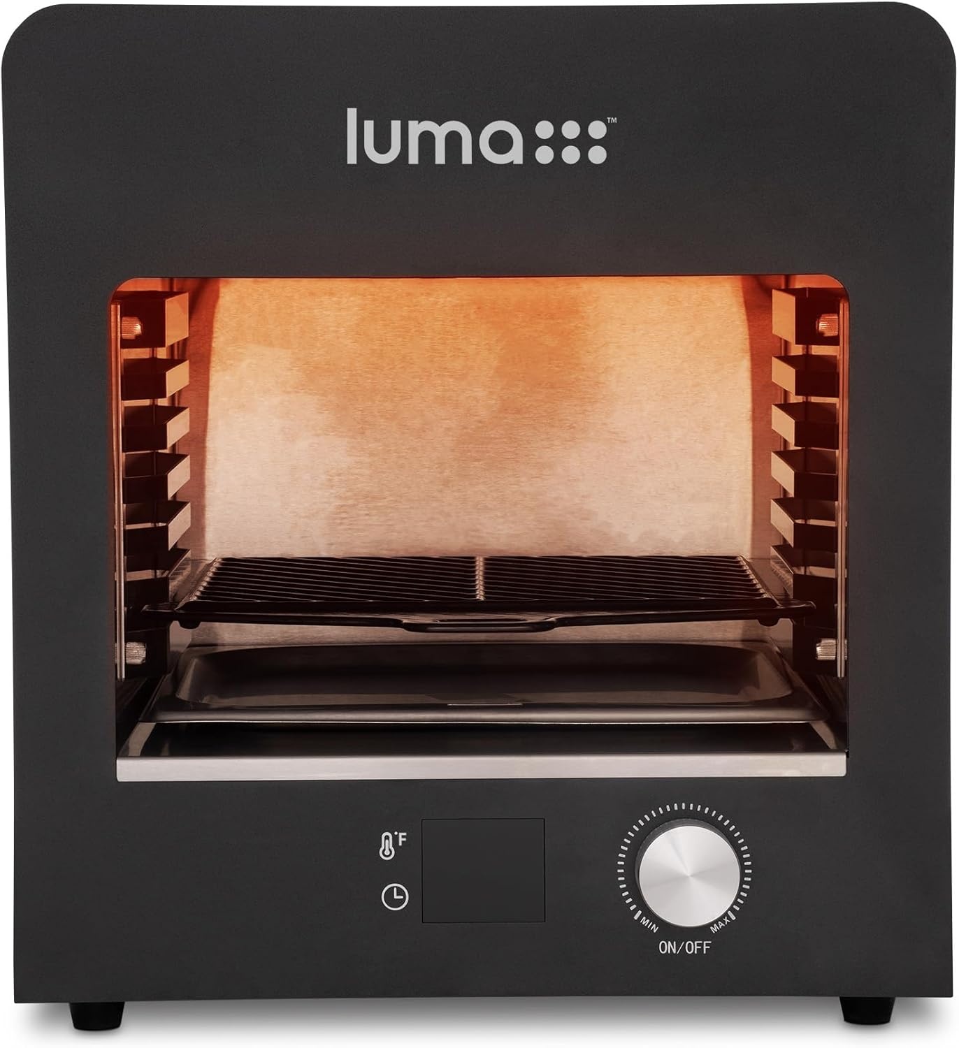 image:imageLuma by Newair Electric Grill for Steaks 1450F Infrared Indoor Smoker with CoolTouch Exterior Portable Countertop BBQ Grill for Kitchen or Patio