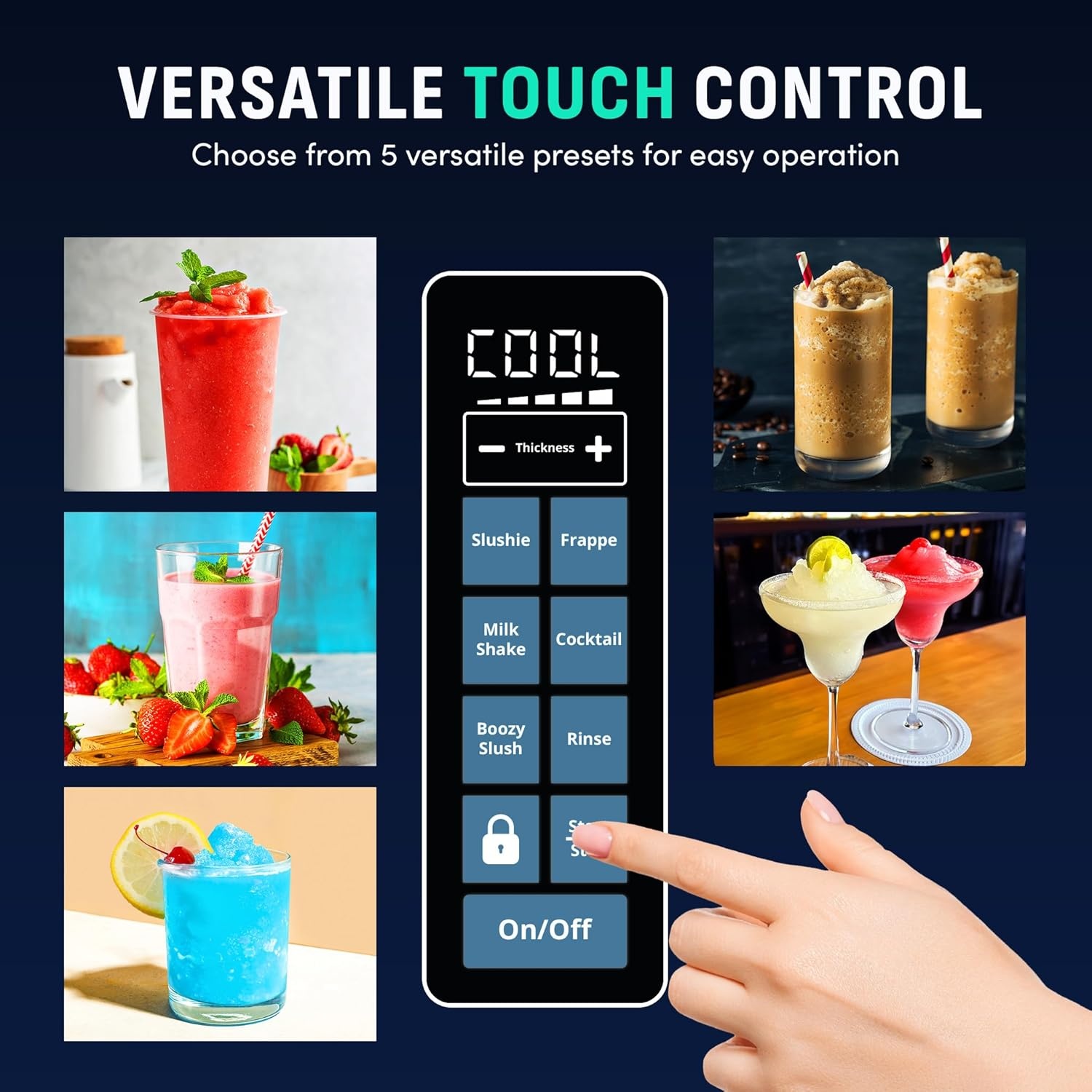 image:imageLuma by Newair Slushie Machine for Home 88 Oz Frozen Drink Maker No Ice Needed Dishwasher Safe Slushie Maker for Margaritas Slushies amp FrappsBlack