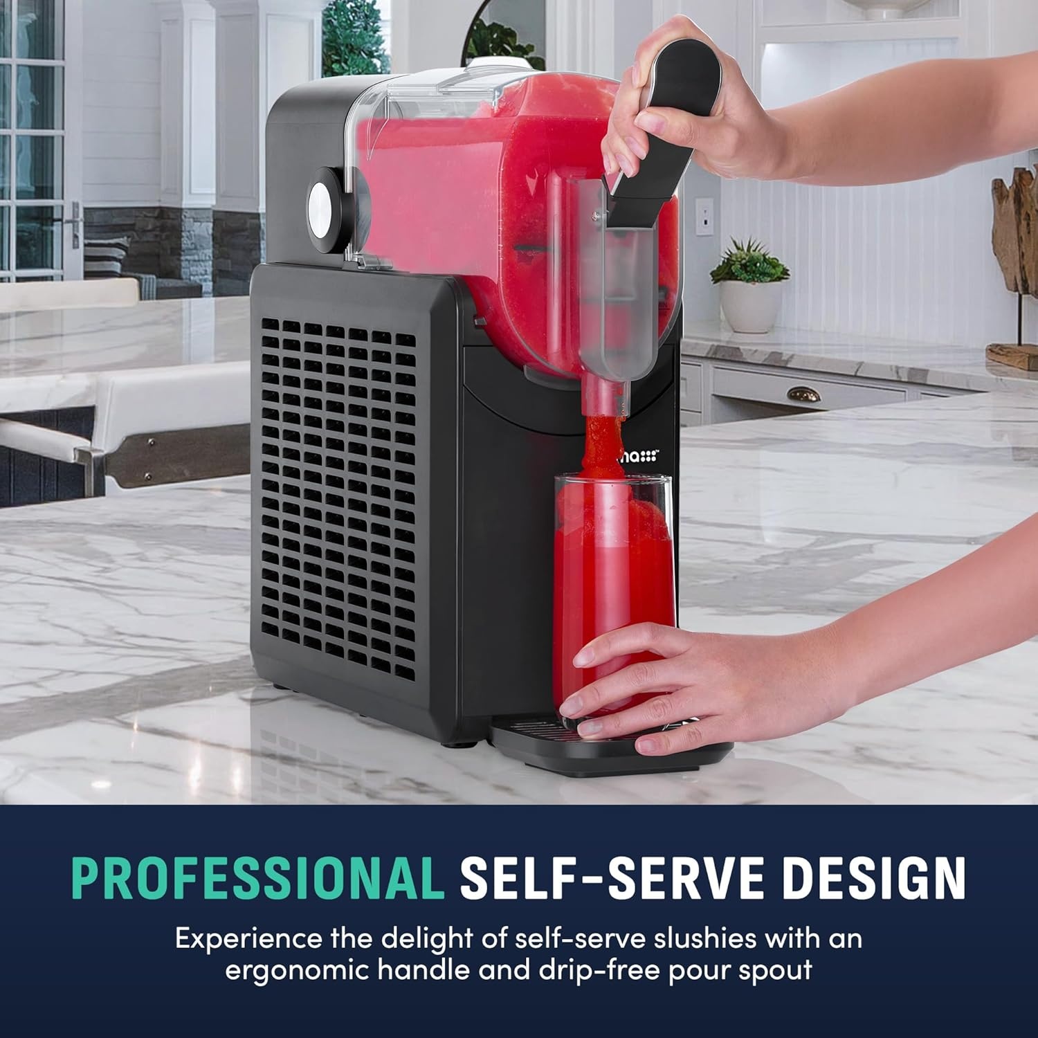 image:imageLuma by Newair Slushie Machine for Home 88 Oz Frozen Drink Maker No Ice Needed Dishwasher Safe Slushie Maker for Margaritas Slushies amp FrappsBlack