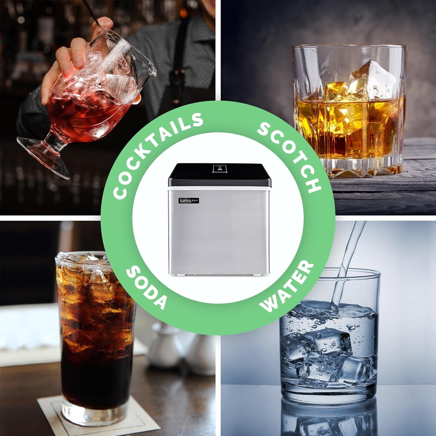 image:imageLuma by Newair Slushie Machine for Home 88 Oz Frozen Drink Maker No Ice Needed Dishwasher Safe Slushie Maker for Margaritas Slushies amp FrappsStainless Steel