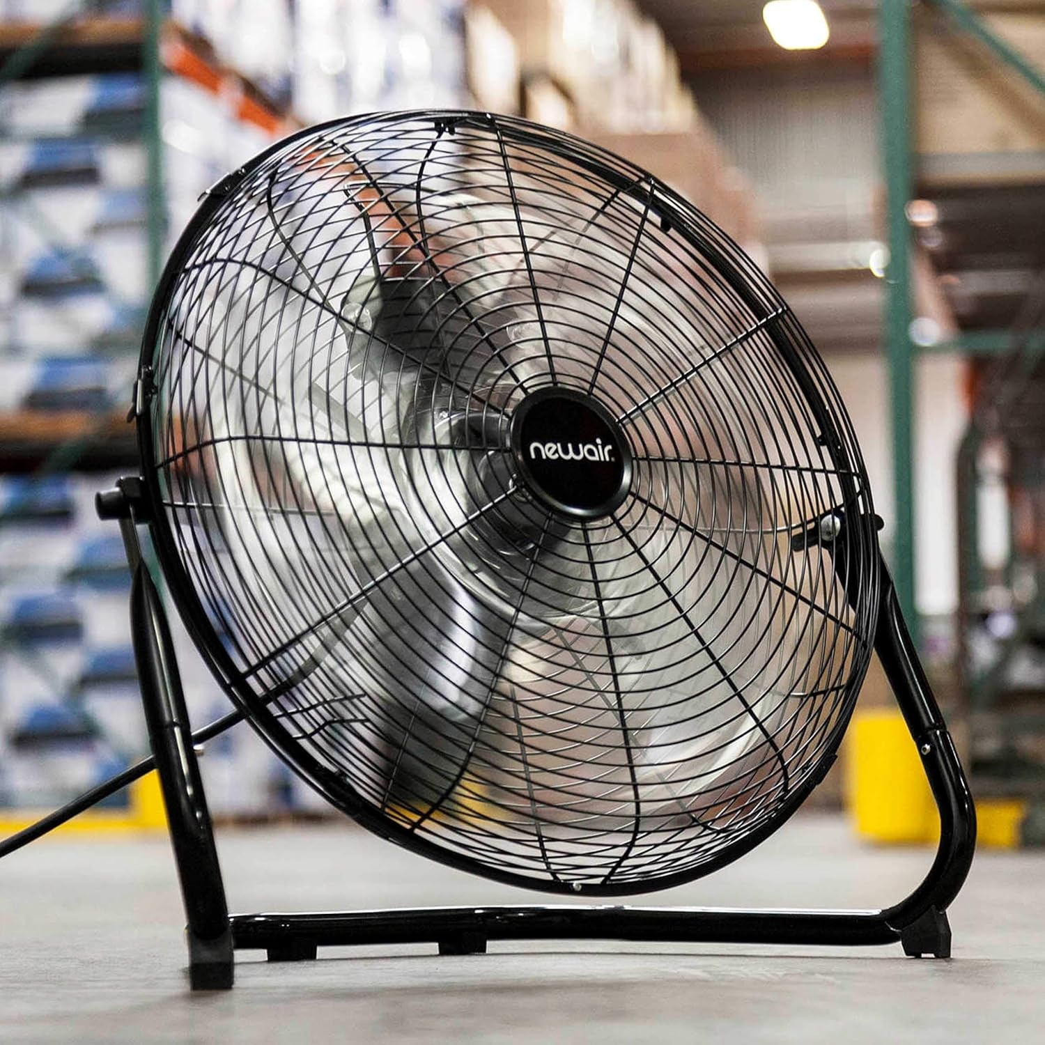image:imageNewAir 18 High Velocity Floor Fan Industrial Grade with 3000 CFM Airflow 3 Speeds and HeavyDuty Metal Blades Fan for Bedroom Garage Gym amp Home Use