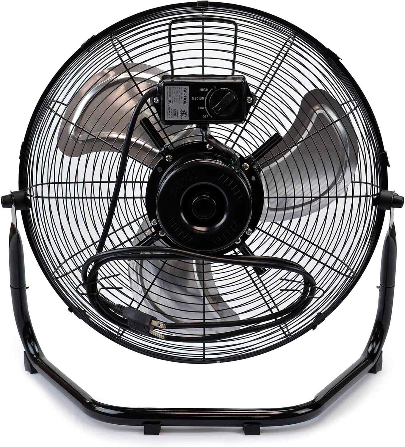 image:imageNewAir 18 High Velocity Floor Fan Industrial Grade with 3000 CFM Airflow 3 Speeds and HeavyDuty Metal Blades Fan for Bedroom Garage Gym amp Home Use