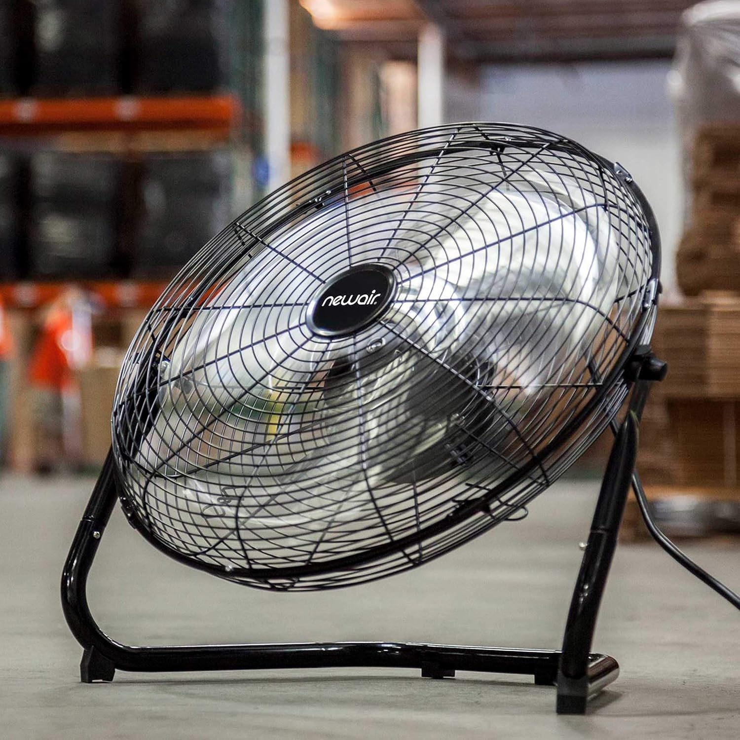 image:imageNewAir 18 High Velocity Floor Fan Industrial Grade with 3000 CFM Airflow 3 Speeds and HeavyDuty Metal Blades Fan for Bedroom Garage Gym amp Home Use