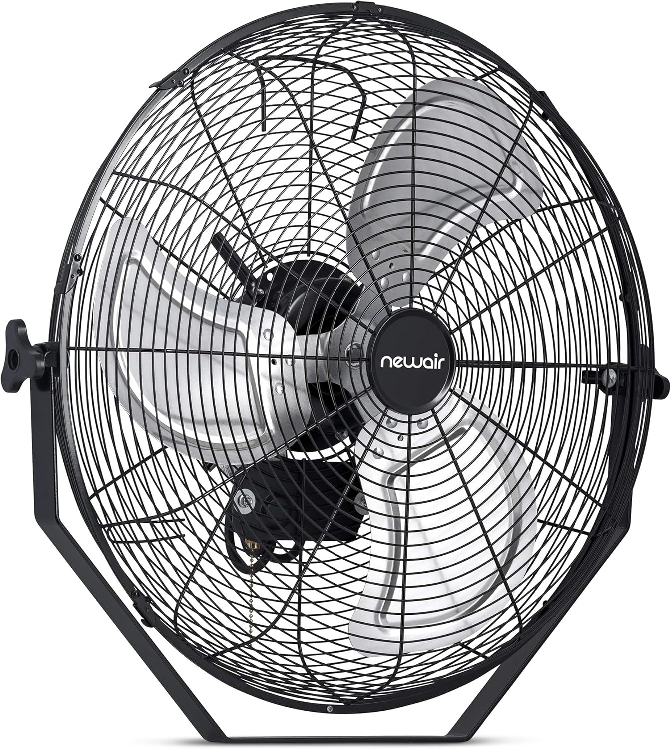 image:imageNewAir 20 High Velocity Outdoor Fan Heavy Duty Waterproof 2in1 Floor Stand or Wall Mount Fan Adjustable Tilt and 3 Speeds up to 4650 CFM Wall Fan or Garage Fan for Indoor Patio Gym or Porch