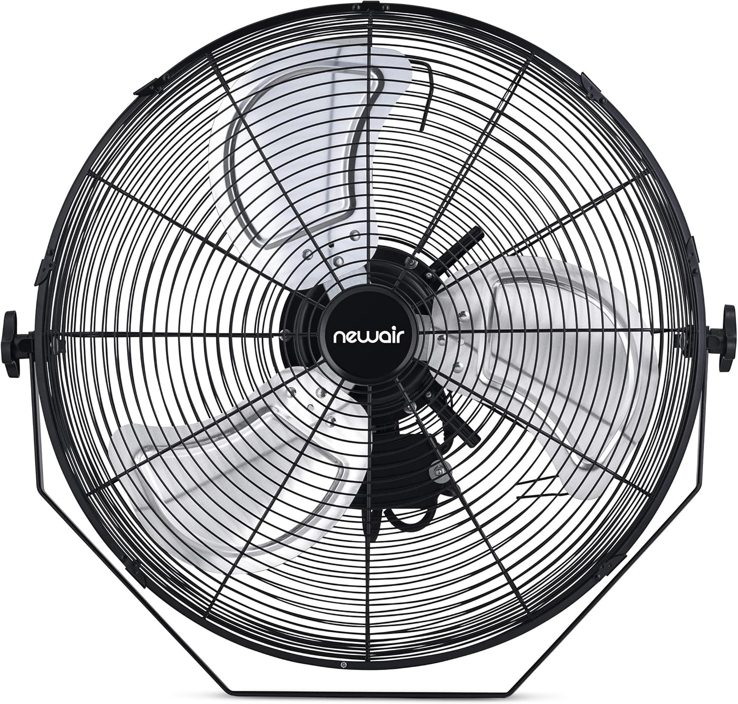 image:imageNewAir 20 High Velocity Wall Mount Fan Heavy Duty Waterproof Outdoor Fan Adjustable Tilt and 3 Speeds up to 4650 CFM Pull Chain Switch Wall Fan or Garage Fan for Indoor Patio Gym or Porch