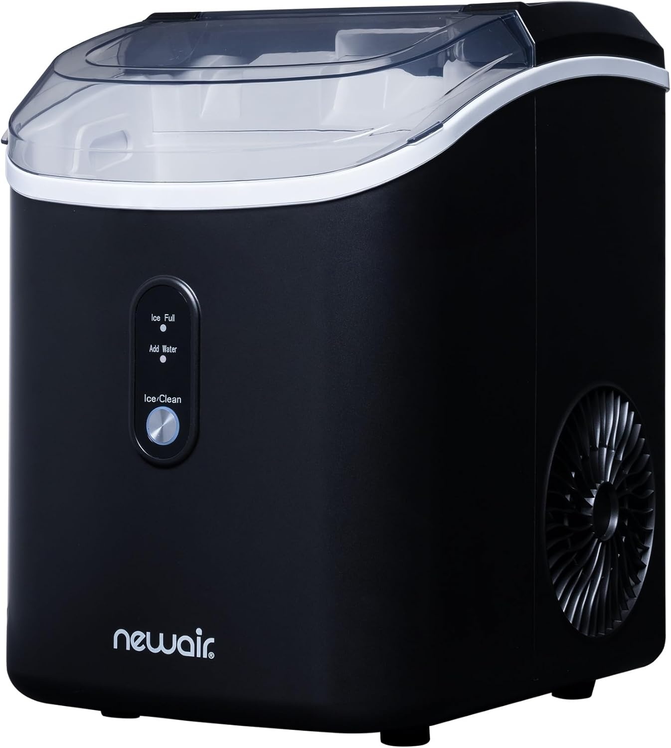 image:imageNewAir Nugget Ice Maker Countertop Portable Ice Machine 26 lbsDay Soft Chewable Nugget Ice in 10 Min Matte Black Compact Design