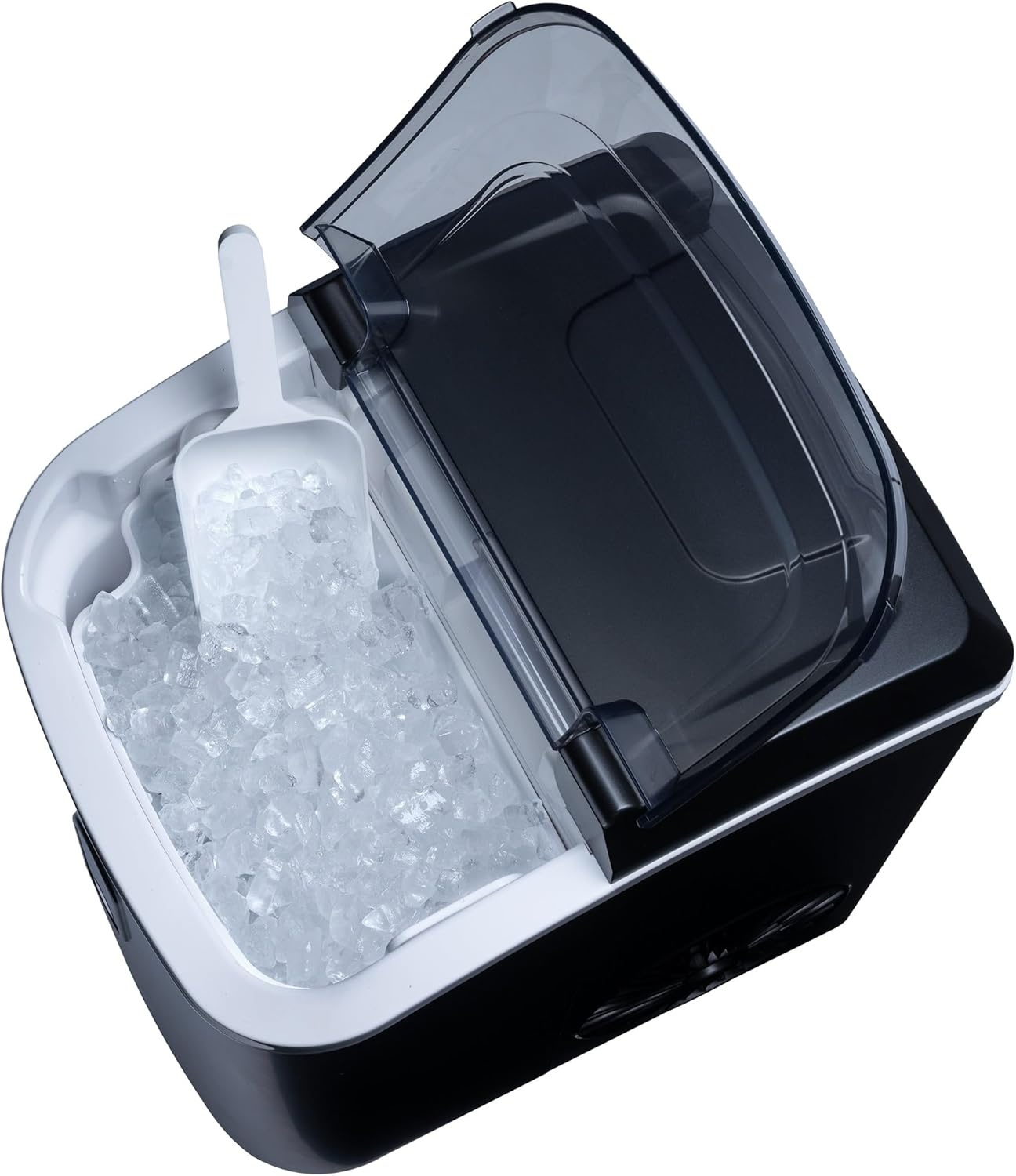 image:imageNewAir Nugget Ice Maker Countertop Portable Ice Machine 26 lbsDay Soft Chewable Nugget Ice in 10 Min Matte Black Compact Design