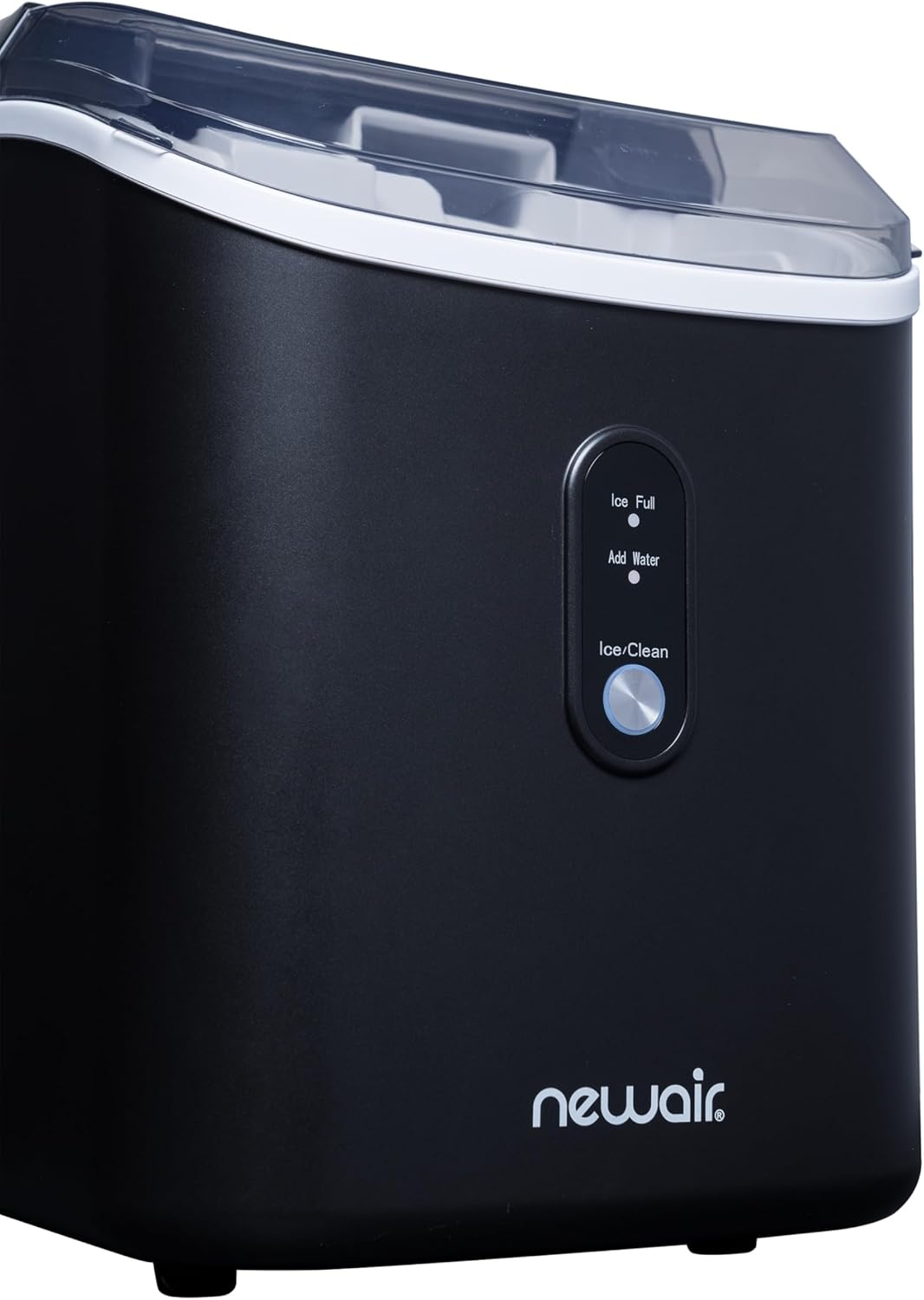 image:imageNewAir Nugget Ice Maker Countertop Portable Ice Machine 26 lbsDay Soft Chewable Nugget Ice in 10 Min Matte Black Compact Design