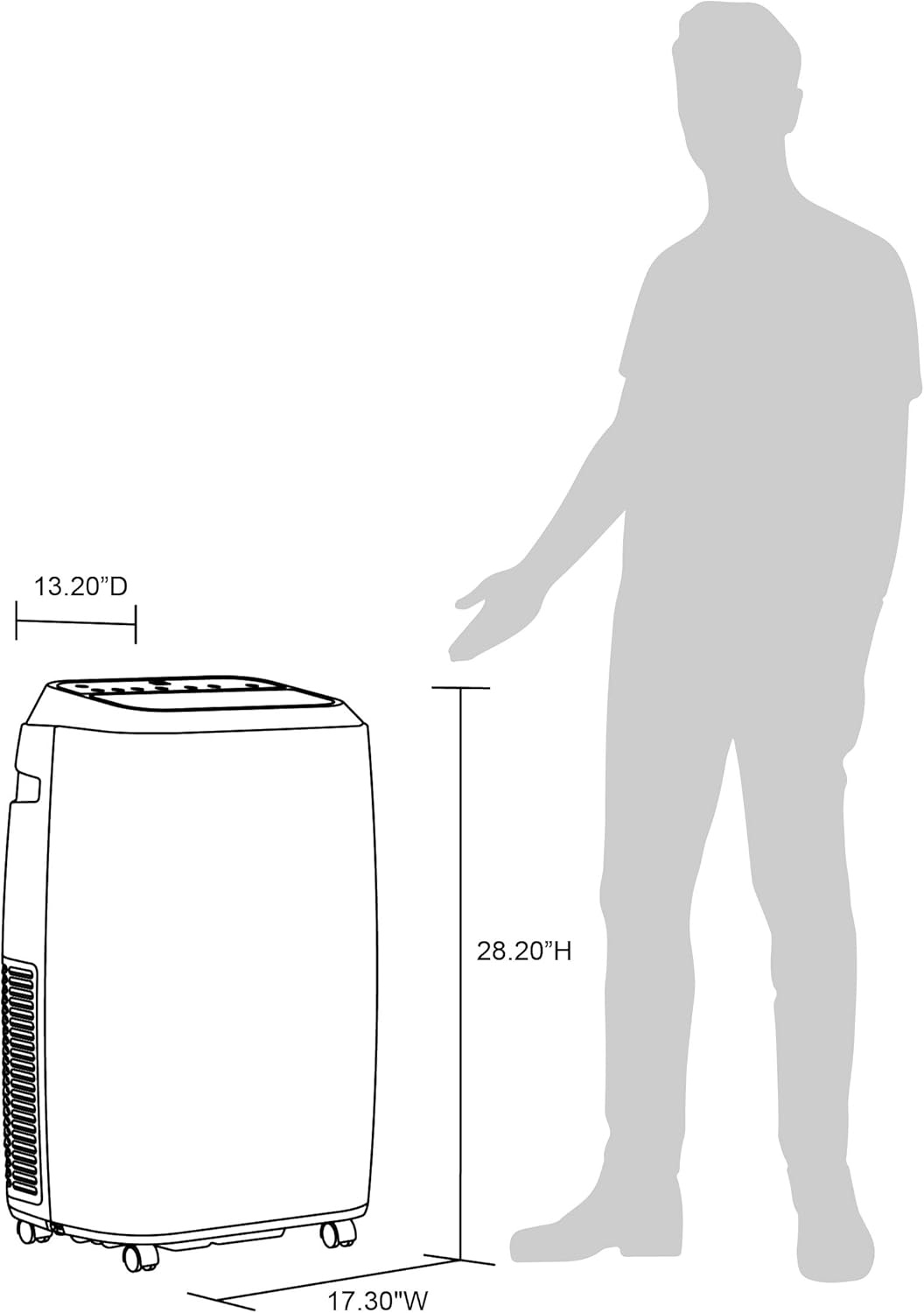 image:imageNewair 12000 BTU Portable Air Conditioner Modern AC Design with Easy Setup Window Venting Kit SelfEvaporative System Quiet Operation Dehumidifying Mode with Remote and Timer12 000 BTU