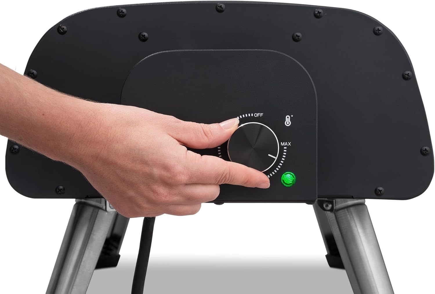 image:imageNewair 12 Portable Electric Pizza Oven 900F Countertop Pizza Maker for Indoor amp Outdoor Use Dual Heating Elements Foldable Legs amp Pizza Stone