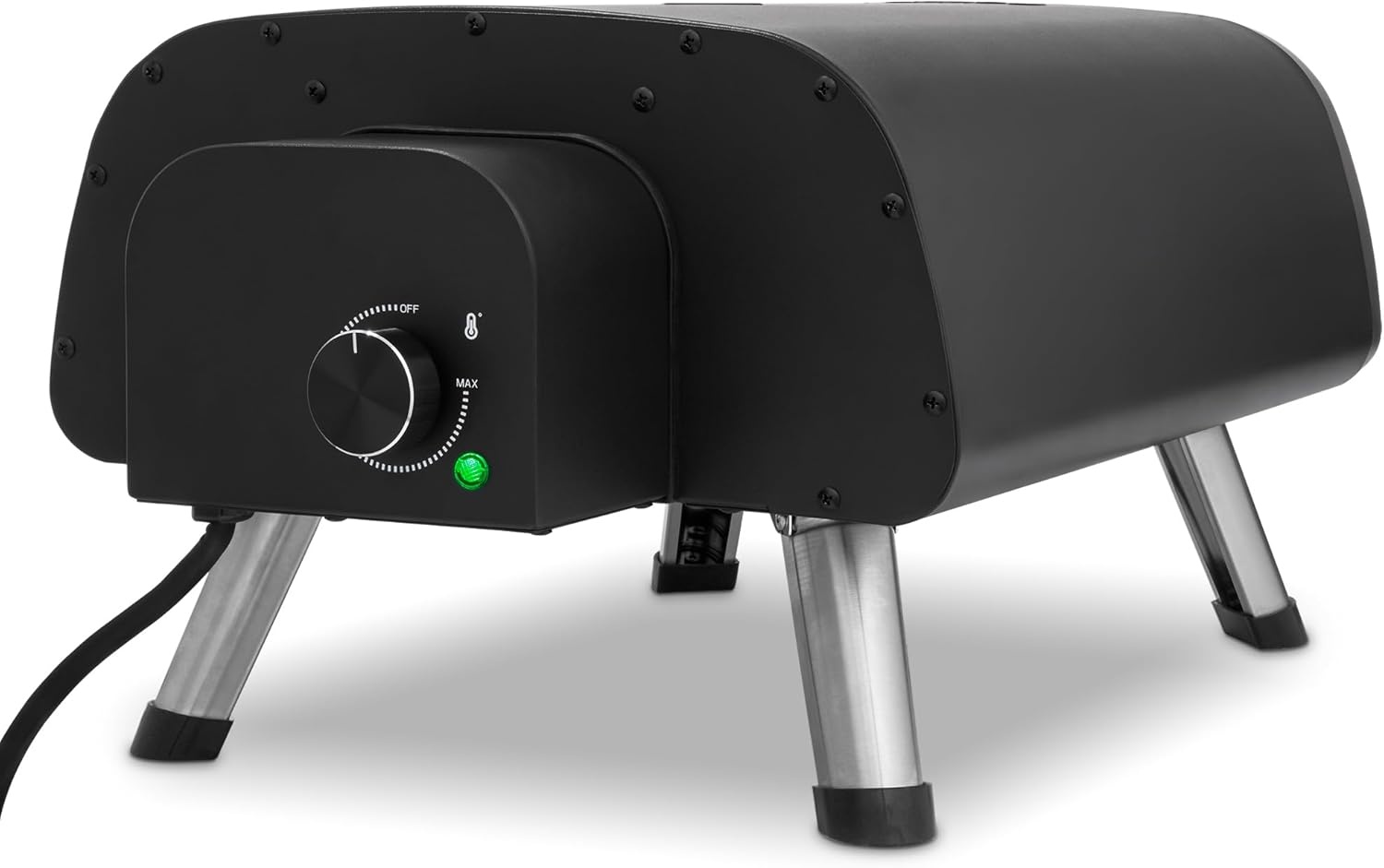 image:imageNewair 12 Portable Electric Pizza Oven 900F Countertop Pizza Maker for Indoor amp Outdoor Use Dual Heating Elements Foldable Legs amp Pizza Stone