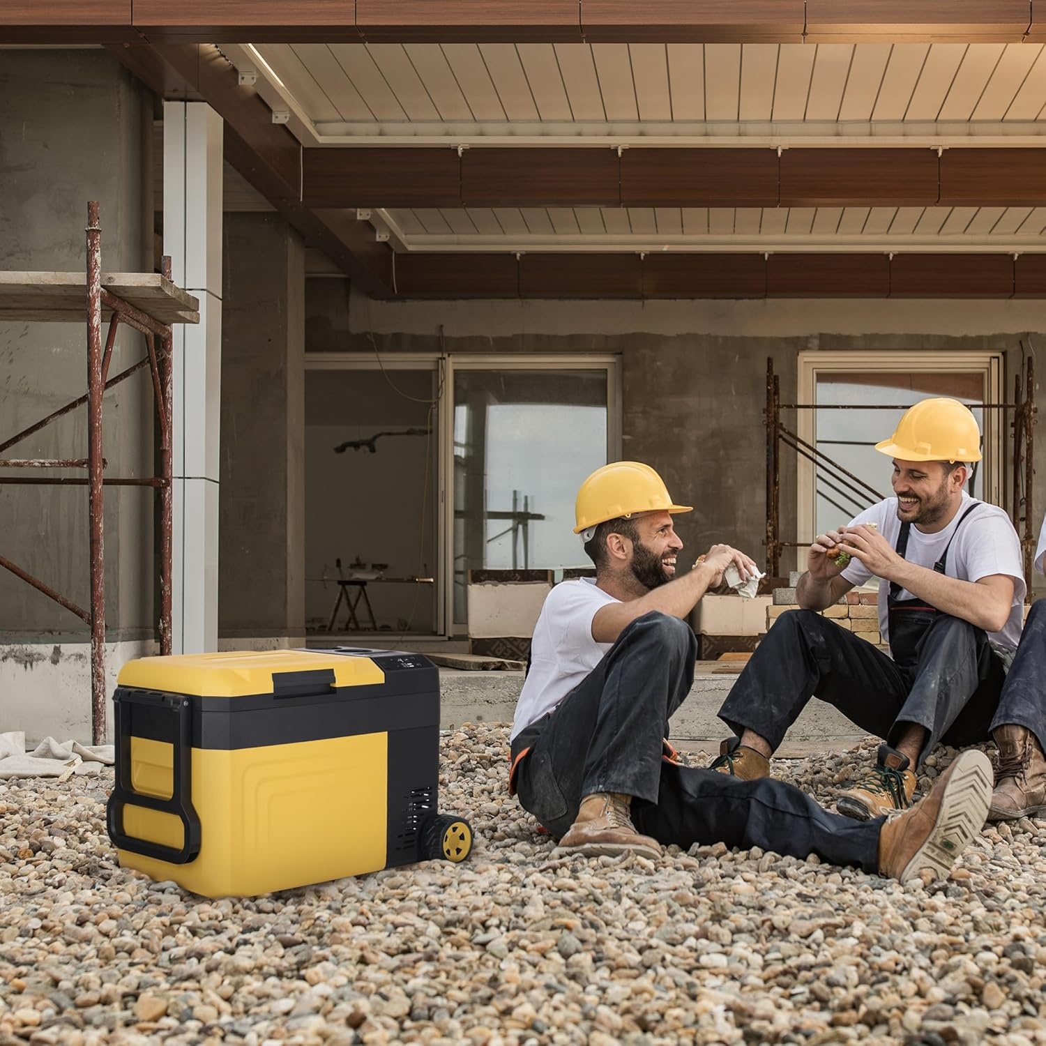 image:imageNewair 25 Qt Portable Electric Cooler 12v Car Mini Fridge Hard Lunch Box for Jobsite Workshop Camping Battery Powered Outdoor Cooler by 1820V Dewalt Bosch Makita Milwaukee Tool Batteries