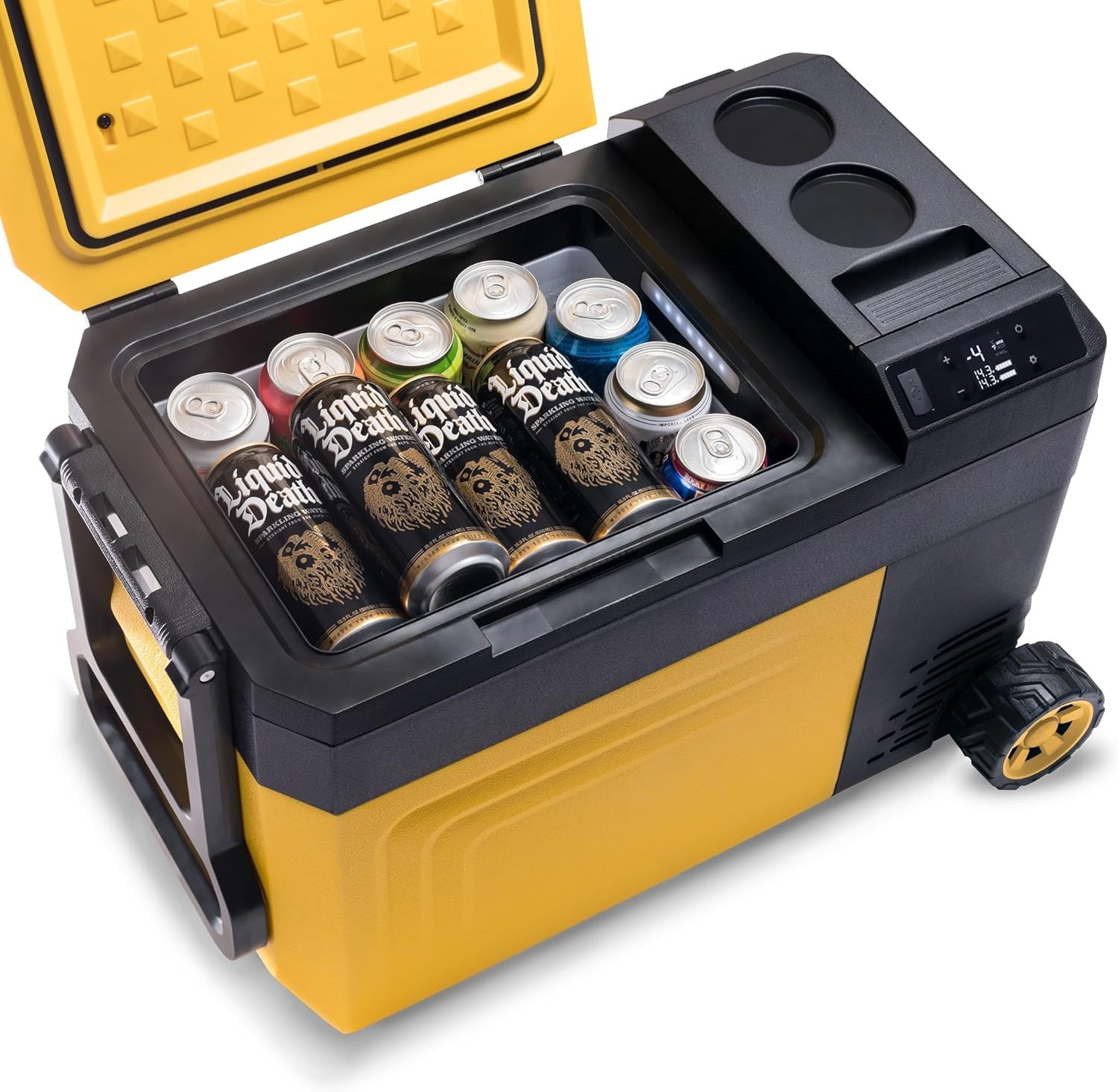 image:imageNewair 25 Qt Portable Electric Cooler 12v Car Mini Fridge Hard Lunch Box for Jobsite Workshop Camping Battery Powered Outdoor Cooler by 1820V Dewalt Bosch Makita Milwaukee Tool Batteries