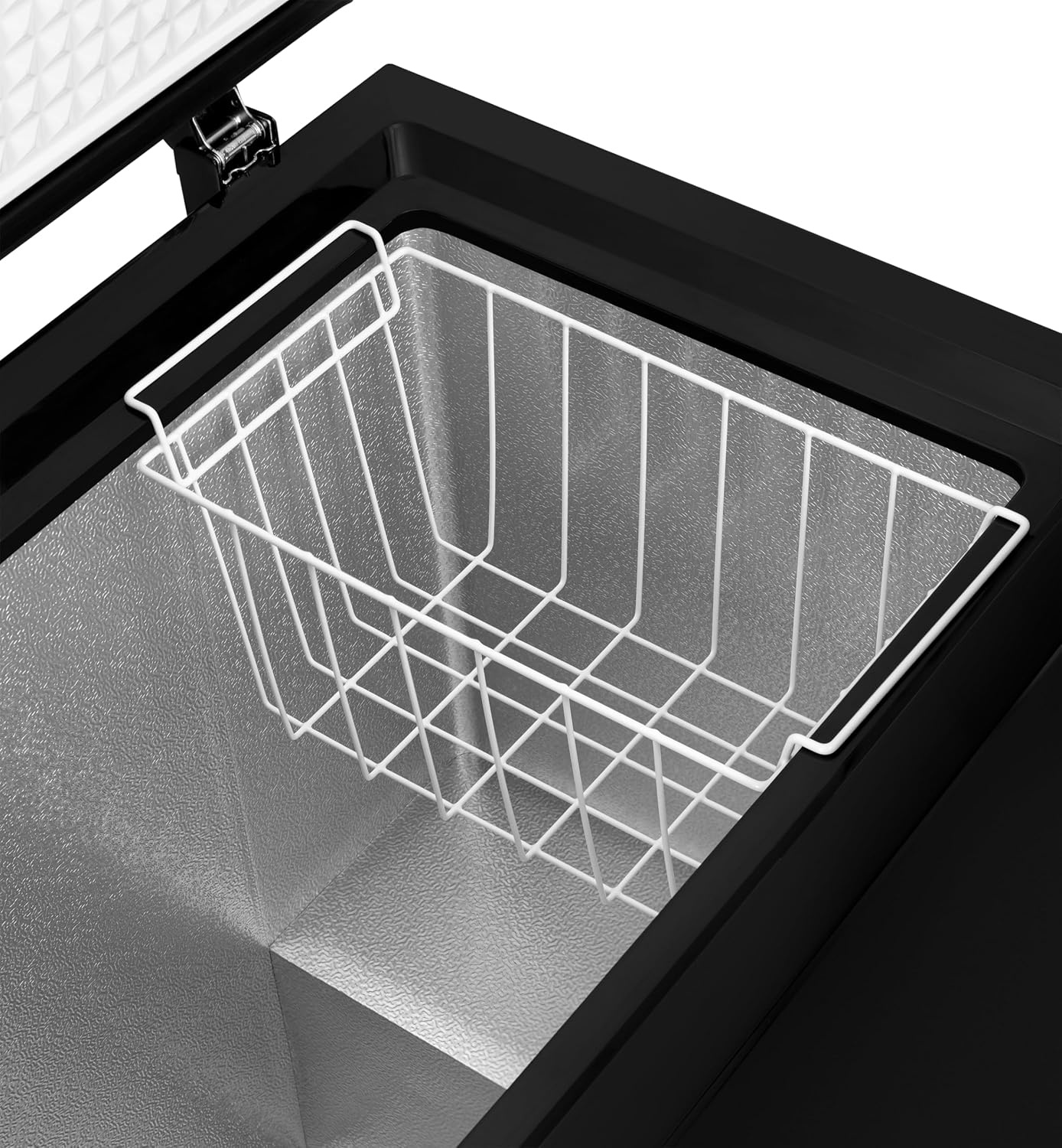 image:imageNewair 67 Cu Ft Chest Freezer with Removable Basket Quiet Deep Freezer Digital Temperature Control Top Open Door Alarm Fast Freeze Mode Compact Freezer Garage Storage Cool GrayMatte Black