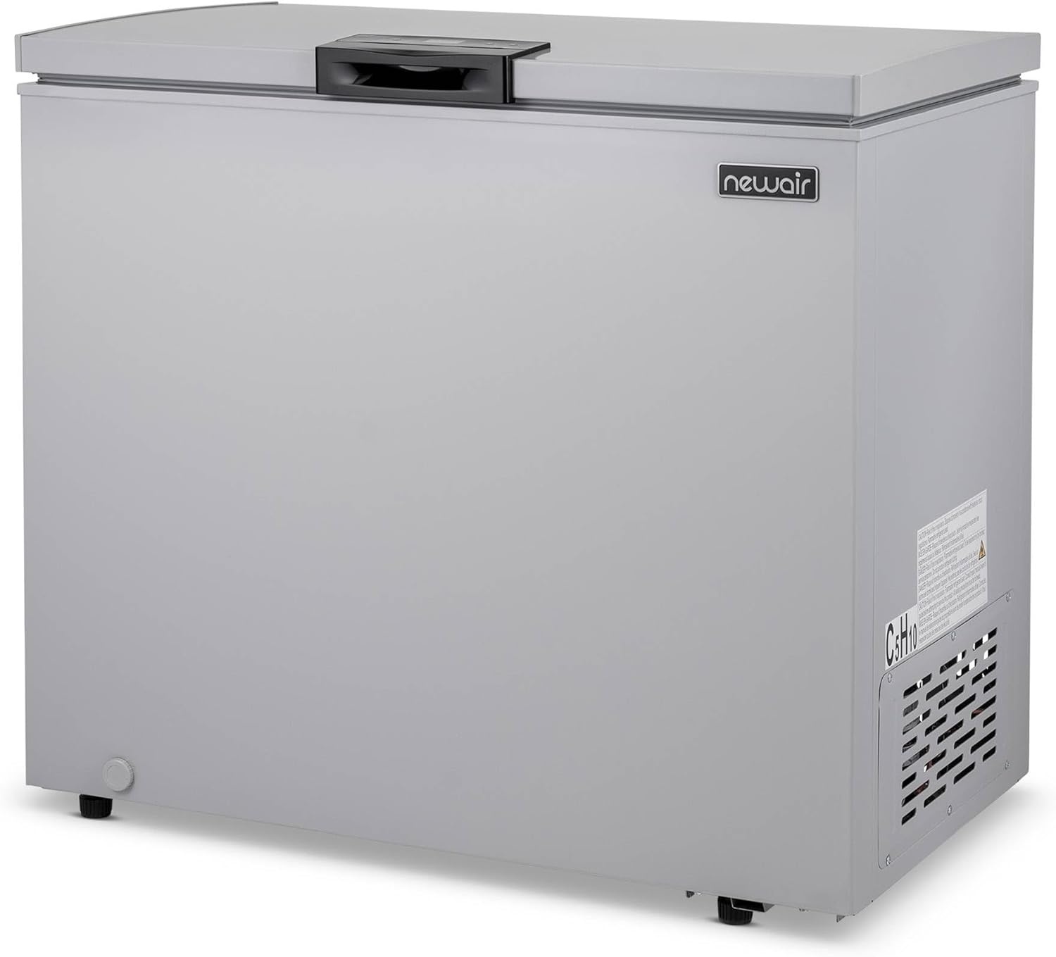 image:imageNewair 67 Cu Ft Chest Freezer with Removable Basket Quiet Deep Freezer Digital Temperature Control Top Open Door Alarm Fast Freeze Mode Compact Freezer Garage Storage Matte BlackCool Gray