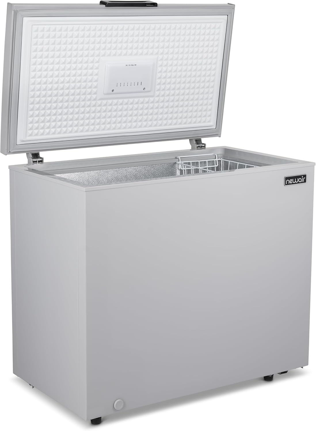 image:imageNewair 67 Cu Ft Chest Freezer with Removable Basket Quiet Deep Freezer Digital Temperature Control Top Open Door Alarm Fast Freeze Mode Compact Freezer Garage Storage Matte BlackCool Gray