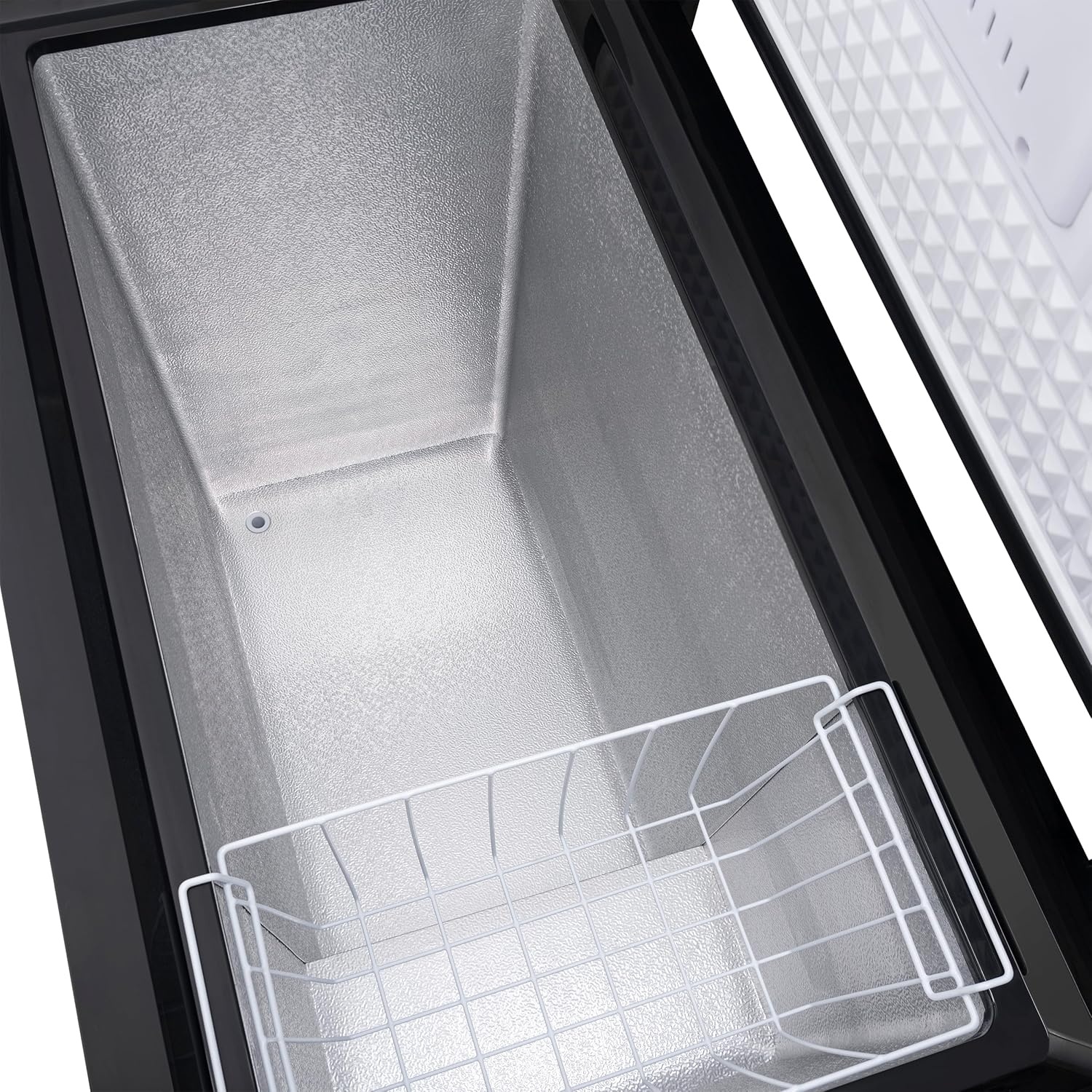 image:imageNewair 67 Cu Ft Chest Freezer with Removable Basket Quiet Deep Freezer Digital Temperature Control Top Open Door Alarm Fast Freeze Mode Compact Freezer Garage Storage Cool GrayMatte Black