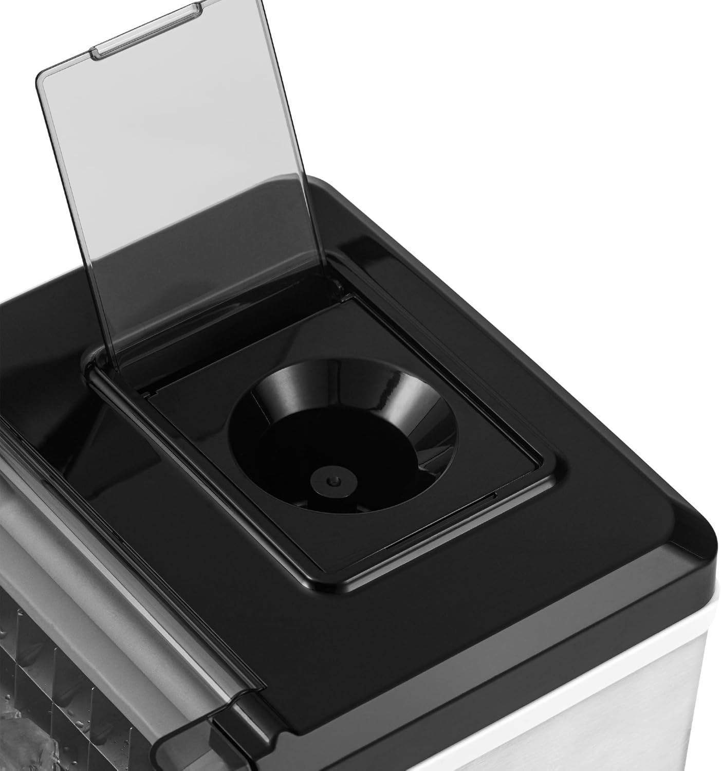 image:imageNewair Countertop Clear Ice Maker 45lbsDay Ice Cube Machine SelfCleaning Function and Custom Ice Thickness Portable Ice Maker 24H Timer Ideal for Home Office and Outdoor Bar Stainless Steel