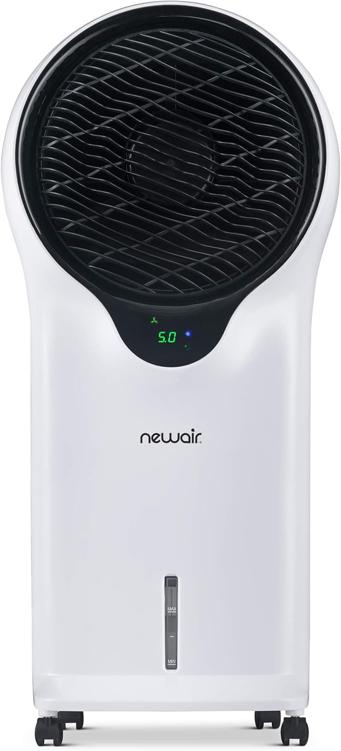 image:imageNewair Evaporative Air Cooler AC Portable Air Conditioner Alternative with 470 CFM Airflow Room Cooling Fan for Bedroom Garage amp Indoor Use White
