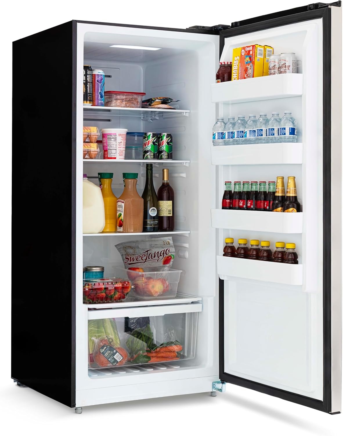 image:imageNewair Upright Freezer 138 Cu Ft GarageReady Stand Up Freezer with Digital Controls Auto Defrost Fast Freeze Mode amp LED Lighting Stainless Steel