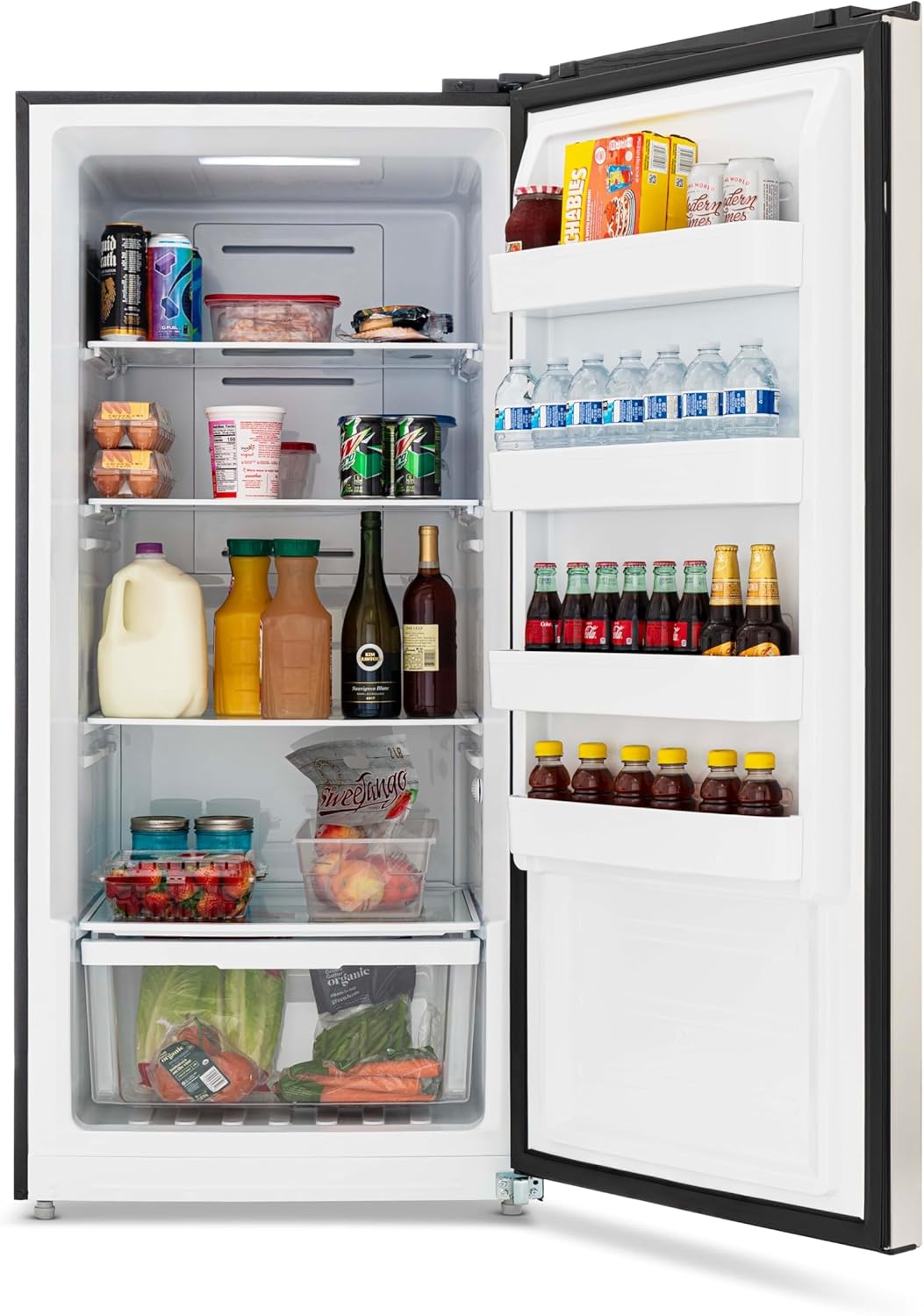 image:imageNewair Upright Freezer 138 Cu Ft GarageReady Stand Up Freezer with Digital Controls Auto Defrost Fast Freeze Mode amp LED Lighting Stainless Steel