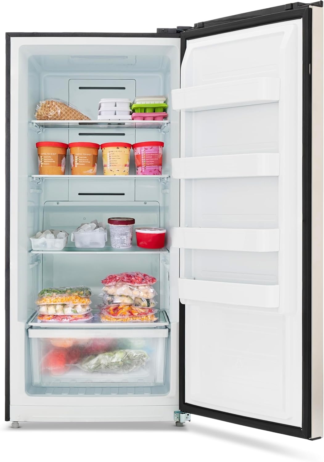 image:imageNewair Upright Freezer 138 Cu Ft GarageReady Stand Up Freezer with Digital Controls Auto Defrost Fast Freeze Mode amp LED Lighting Stainless Steel