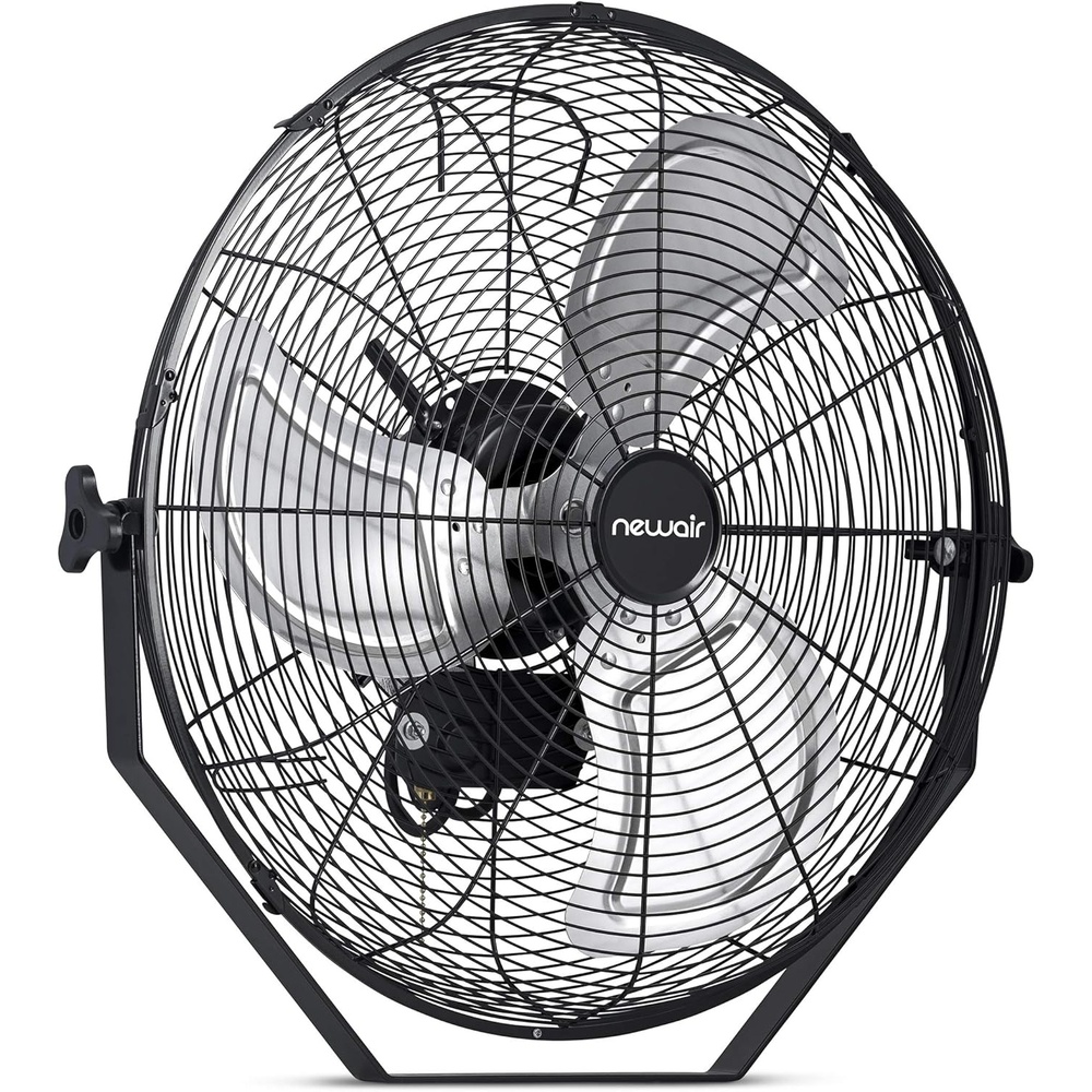 image:imageNewAir 18 High Velocity Wall Mounted Fan Industrial Grade with 3000 CFM Airflow 3 Speeds and HeavyDuty Metal Blades Fan for Bedroom Garage Gym amp Home Use