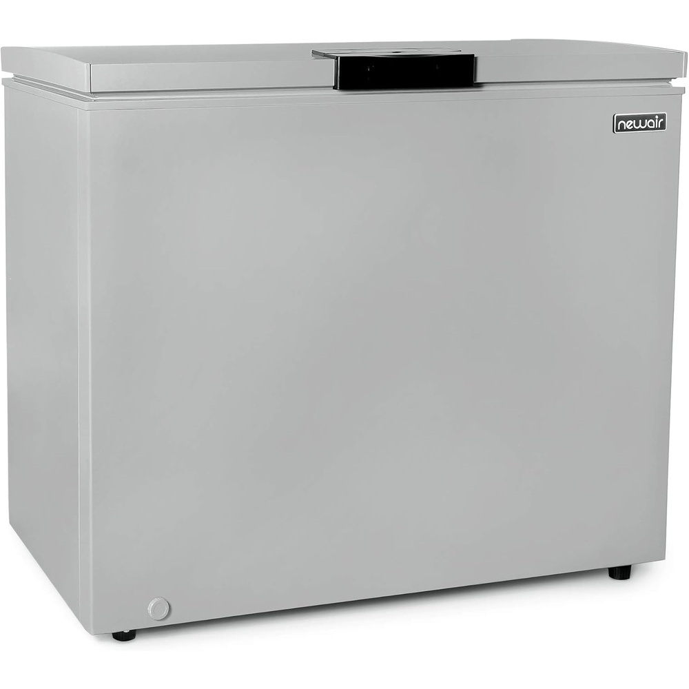 image:imageNewair 67 Cu Ft Chest Freezer with Removable Basket Quiet Deep Freezer Digital Temperature Control Top Open Door Alarm Fast Freeze Mode Compact Freezer Garage Storage Matte BlackCool Gray