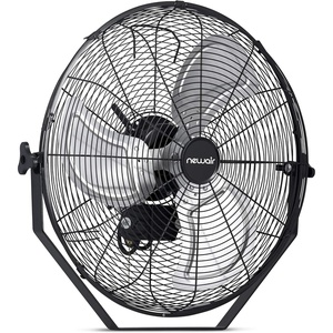 image:imageNewAir 20 High Velocity Wall Mount Fan Heavy Duty Waterproof Outdoor Fan Adjustable Tilt and 3 Speeds up to 4650 CFM Pull Chain Switch  Wall Fan or Garage Fan for Indoor Patio Gym or Porch