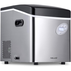 image:imageNewAir 50 lb Countertop Ice Maker  Portable Bullet Ice Machine  12 Cubes in 7 Minutes 3 Ice Sizes  Stainless Steel SelfCleaning BPAFree