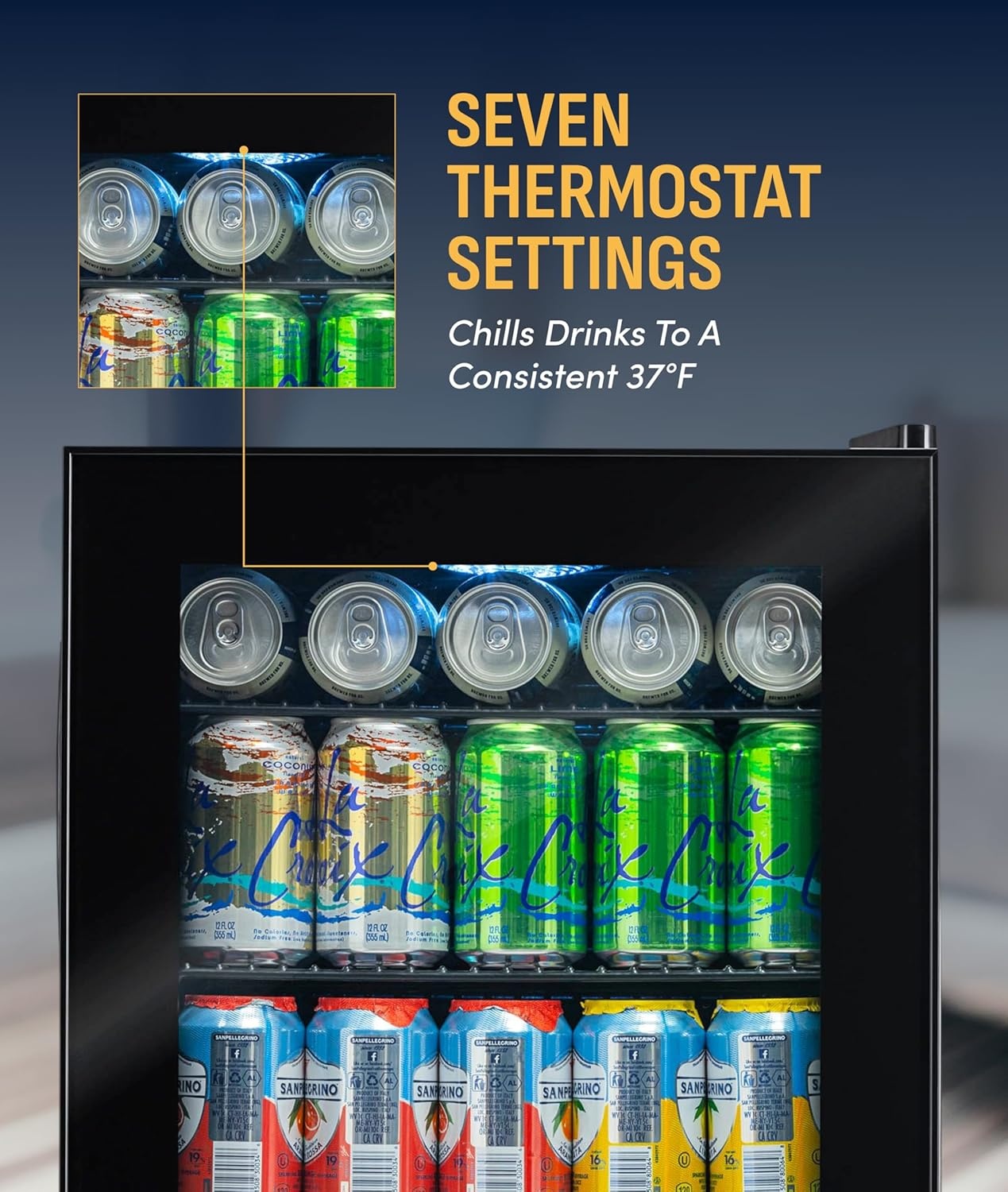 image:imageNewAir 24 Dual Zone Beverage Refrigerator amp Wine Cooler for 18 Bottles amp 60 Cans Freestanding or BuiltIn Under Counter Mini Fridge for Beer Wine and Soda Stainless Steel90 Can