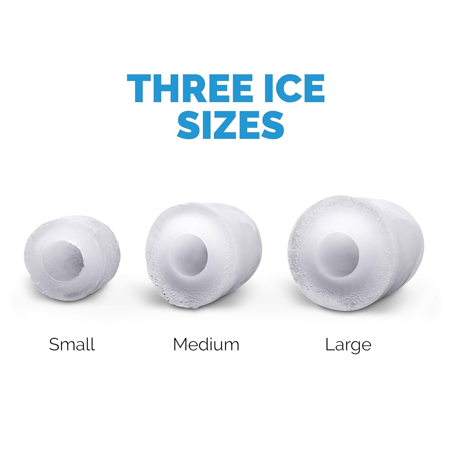 image:imageNewAir Counter Top Ice Maker Machine Black Compact Automatic Ice Maker Cubes Ready in 6 Minutes 28 Pounds in 24 Hours Perfect for HomeKitchenOfficeBarBlack