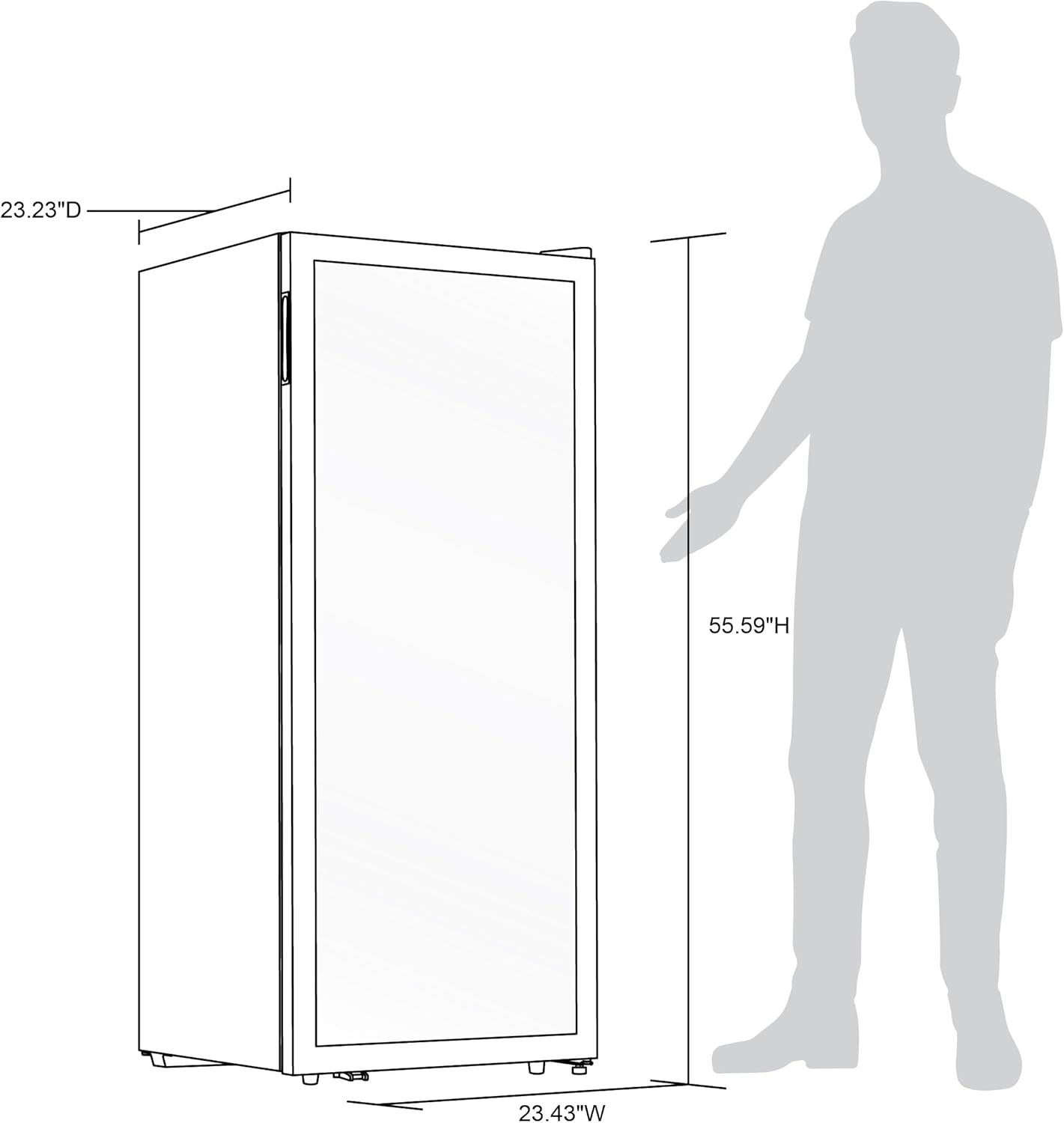 image:imageNewAir ESTATE Wine Fridge Dual Zone 160 Bottle Capacity Premium 24 inch Refrigerator with Display Shelves for Wines Professional BuiltinFreestanding Wine Cellars in Seamless Stainless SteelStainless Steel