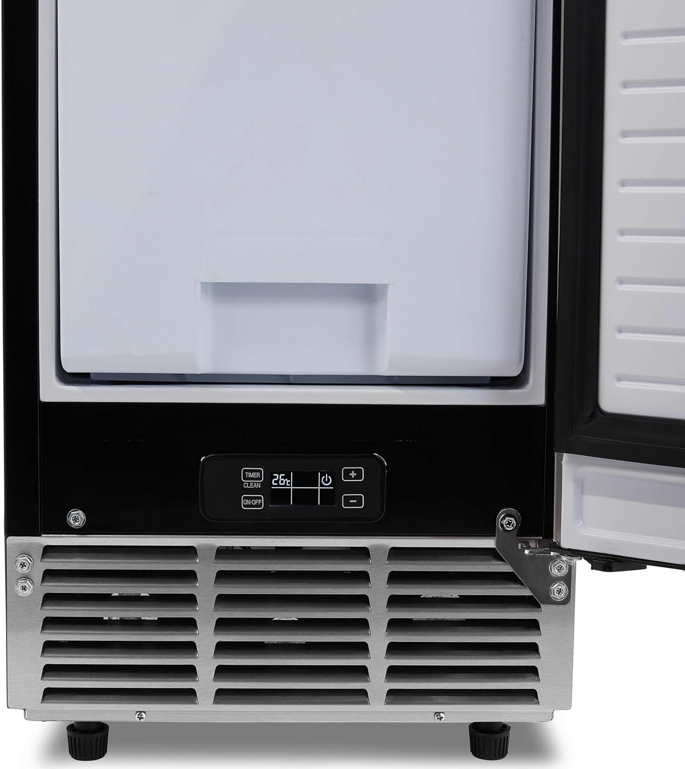 image:imageNewair 15 Commercial Nugget Ice Maker Freestanding or Builtin Under Counter Ice Maker with 80 lbsDay Production for Home Bar Kitchen amp Restaurant Use Stainless Steel
