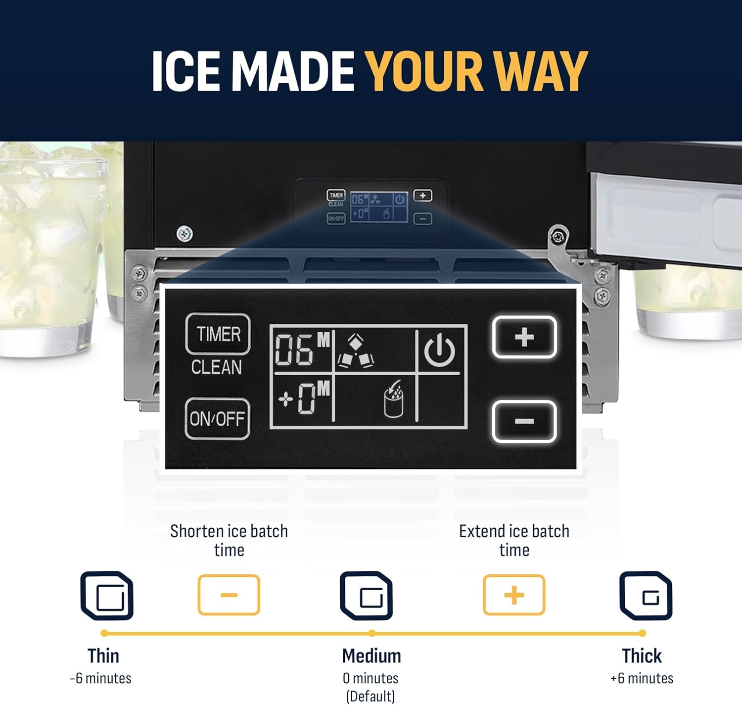 image:imageNewair 15 Commercial Nugget Ice Maker Freestanding or Builtin Under Counter Ice Maker with 80 lbsDay Production for Home Bar Kitchen amp Restaurant Use Stainless Steel