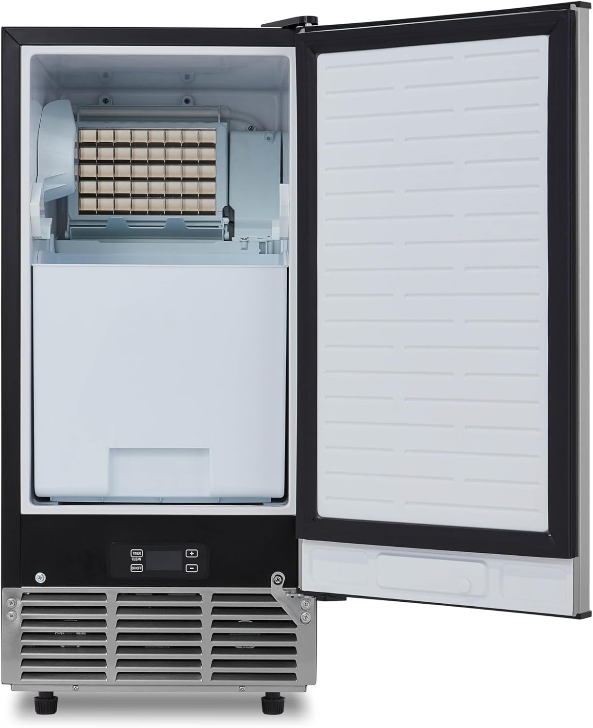 image:imageNewair 15 Commercial Nugget Ice Maker Freestanding or Builtin Under Counter Ice Maker with 80 lbsDay Production for Home Bar Kitchen amp Restaurant Use Stainless Steel